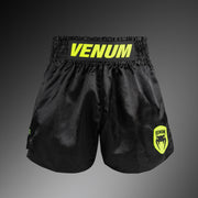 Short de Muay Thai Venum Classic Evo - Noir/Jaune Néon