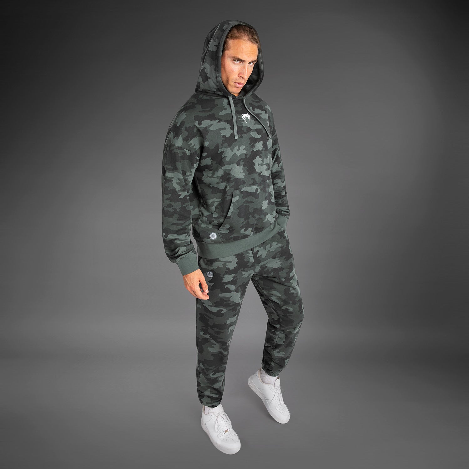 Sweat À Capuche pour Hommes Venum Vortex XL - Camouflage Kaki