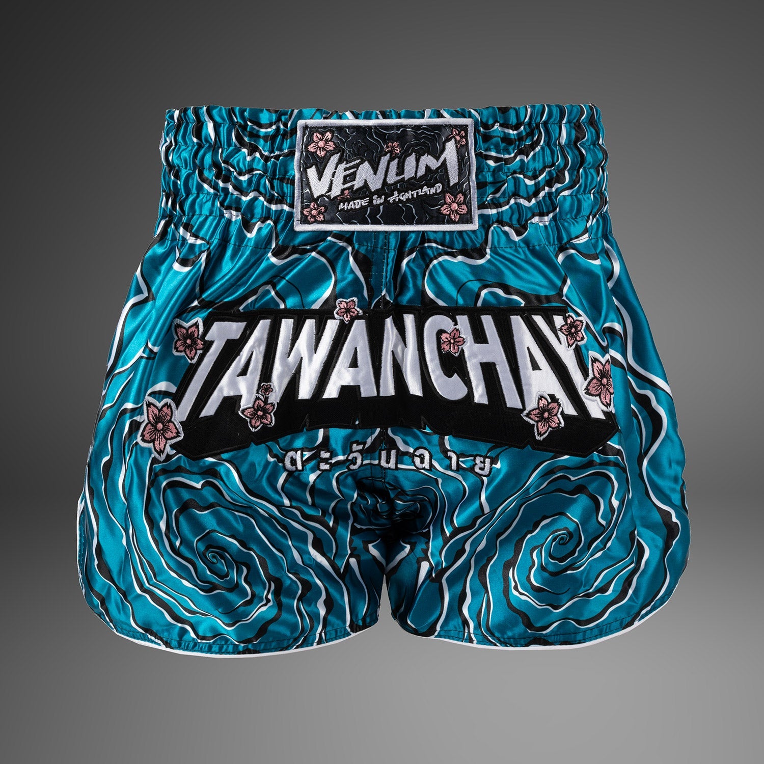 Short de Muay Thaï Venum x Tawanchay – Bleu/Blanc