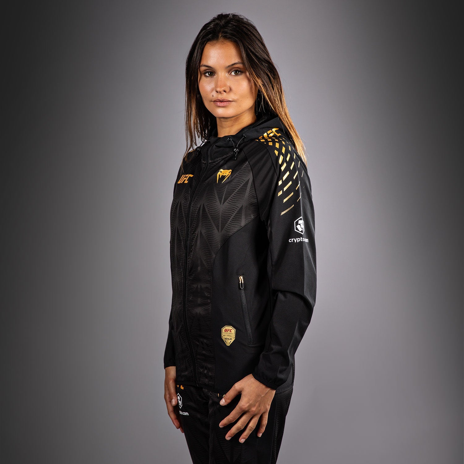 Sweat à capuche Walkout Femme UFC Zenith by Venum Authentic Fight Night - Champion