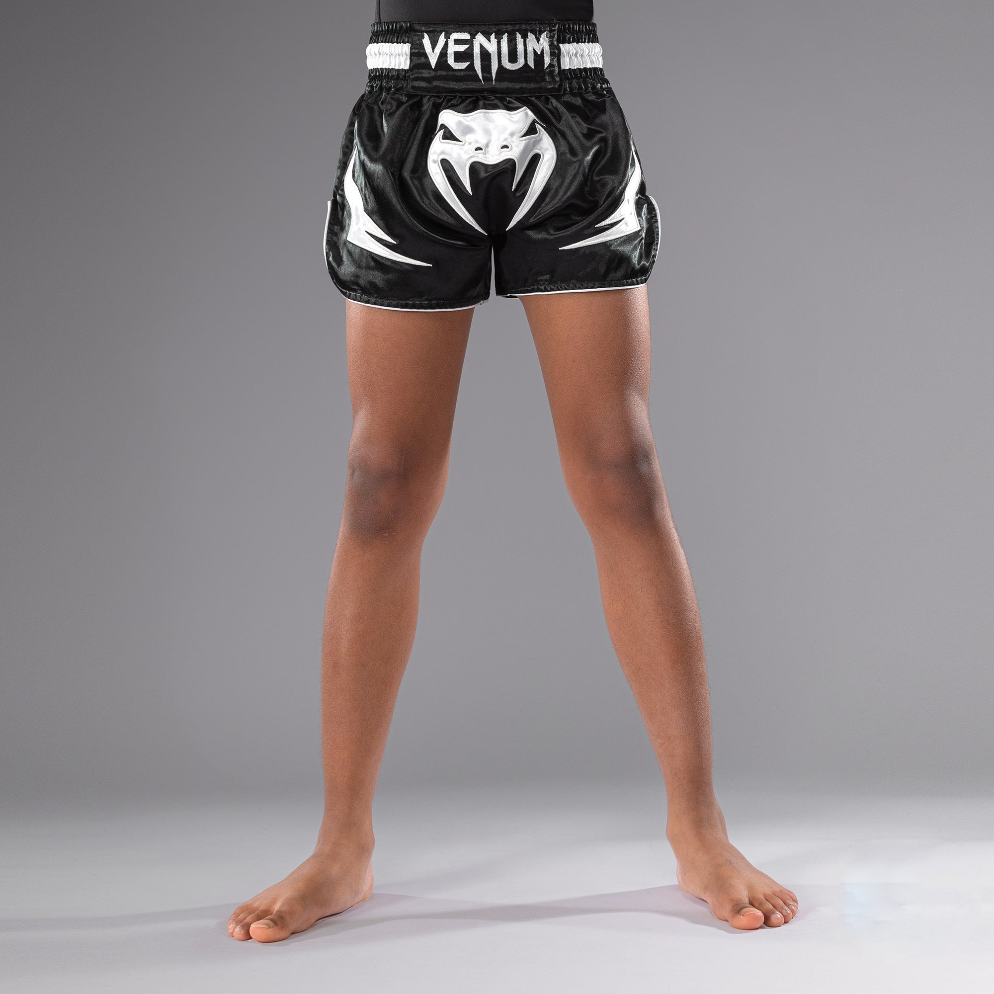 Short de Muay Thaï Venum Inferno pour Enfants - Noir