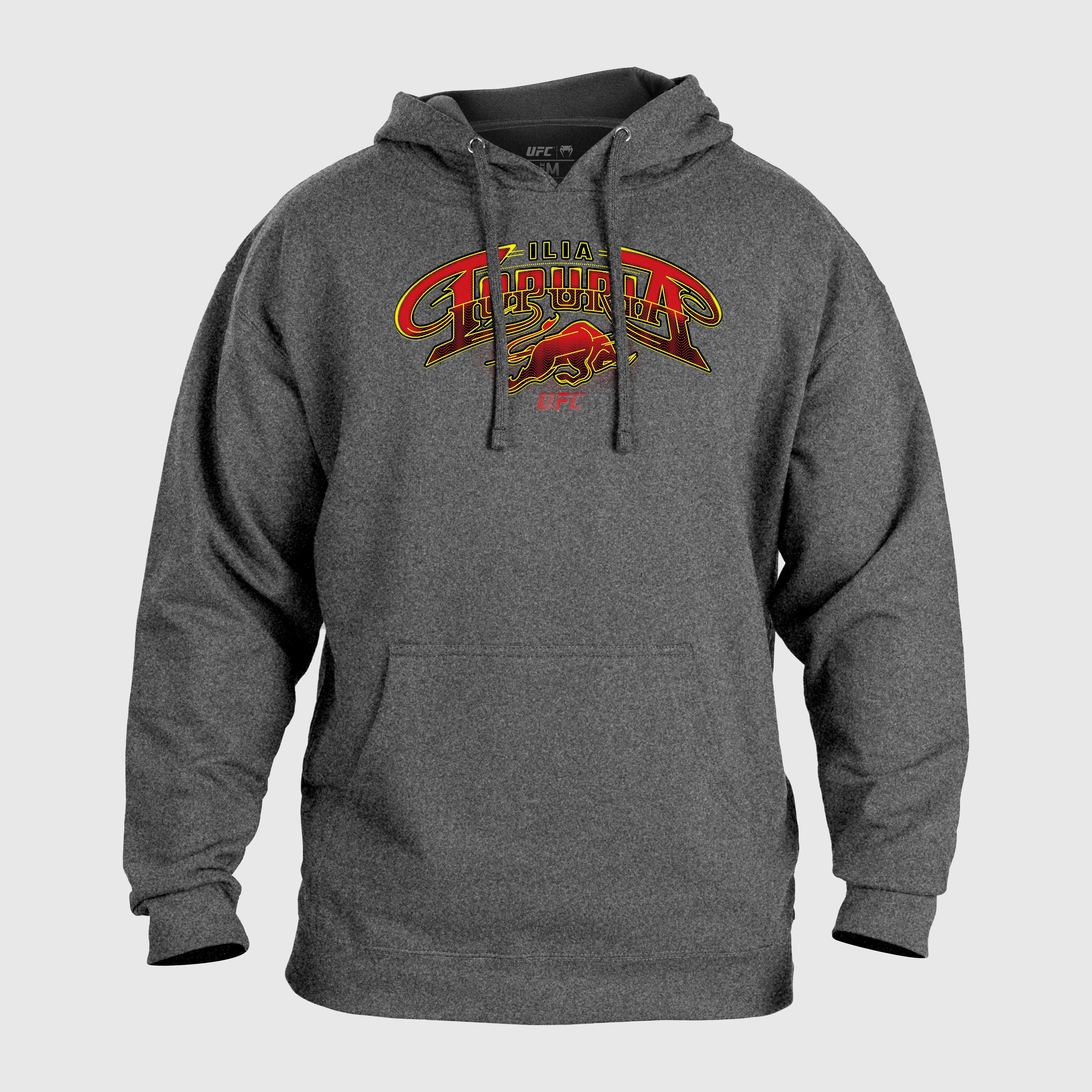 Sweatshirt à capuche UFC Unrivaled by Venum Ilia Topuria - Gris Mélangé