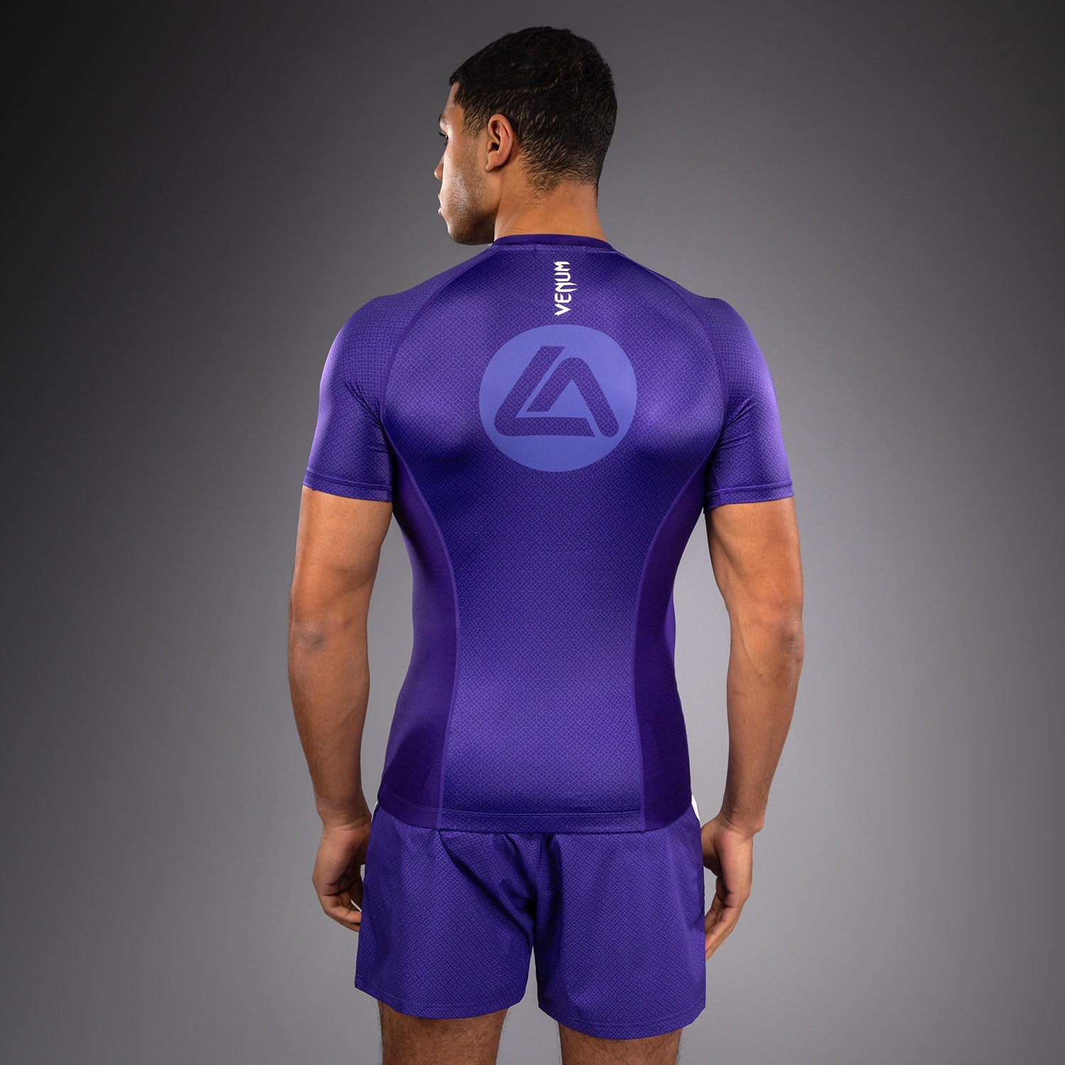 Rashguard à Manches Courtes Venum x Roger Gracie Academy - Violet