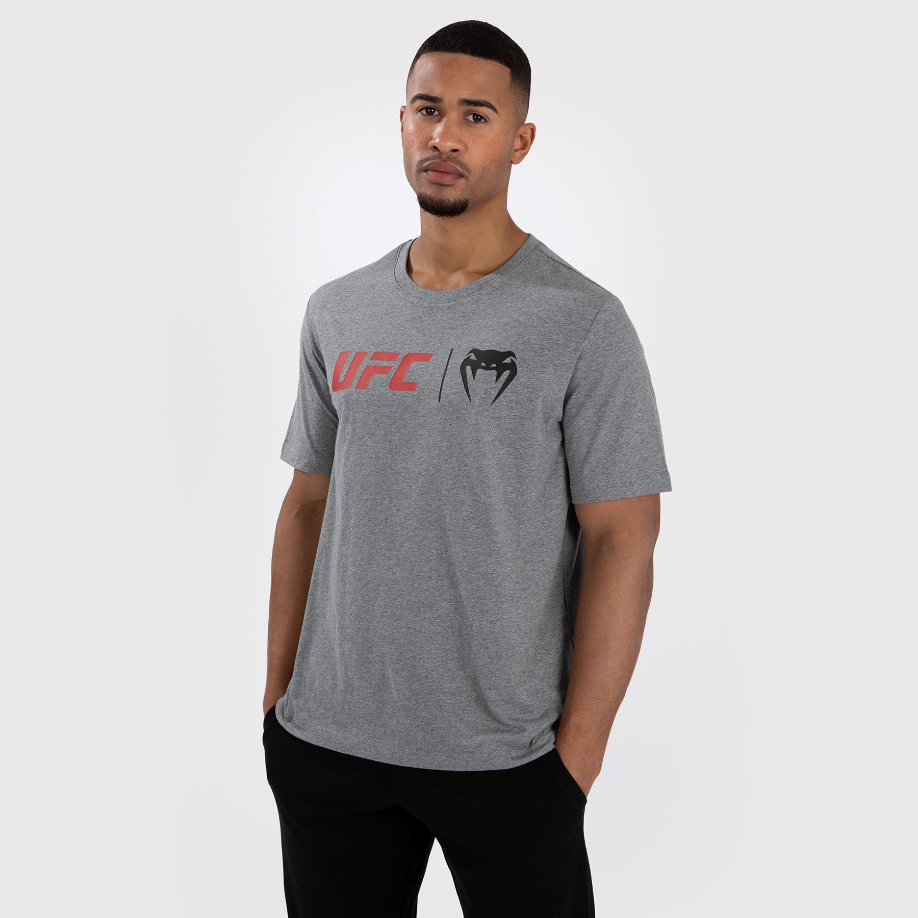 T-Shirt UFC Venum Classic - Gris/Rouge