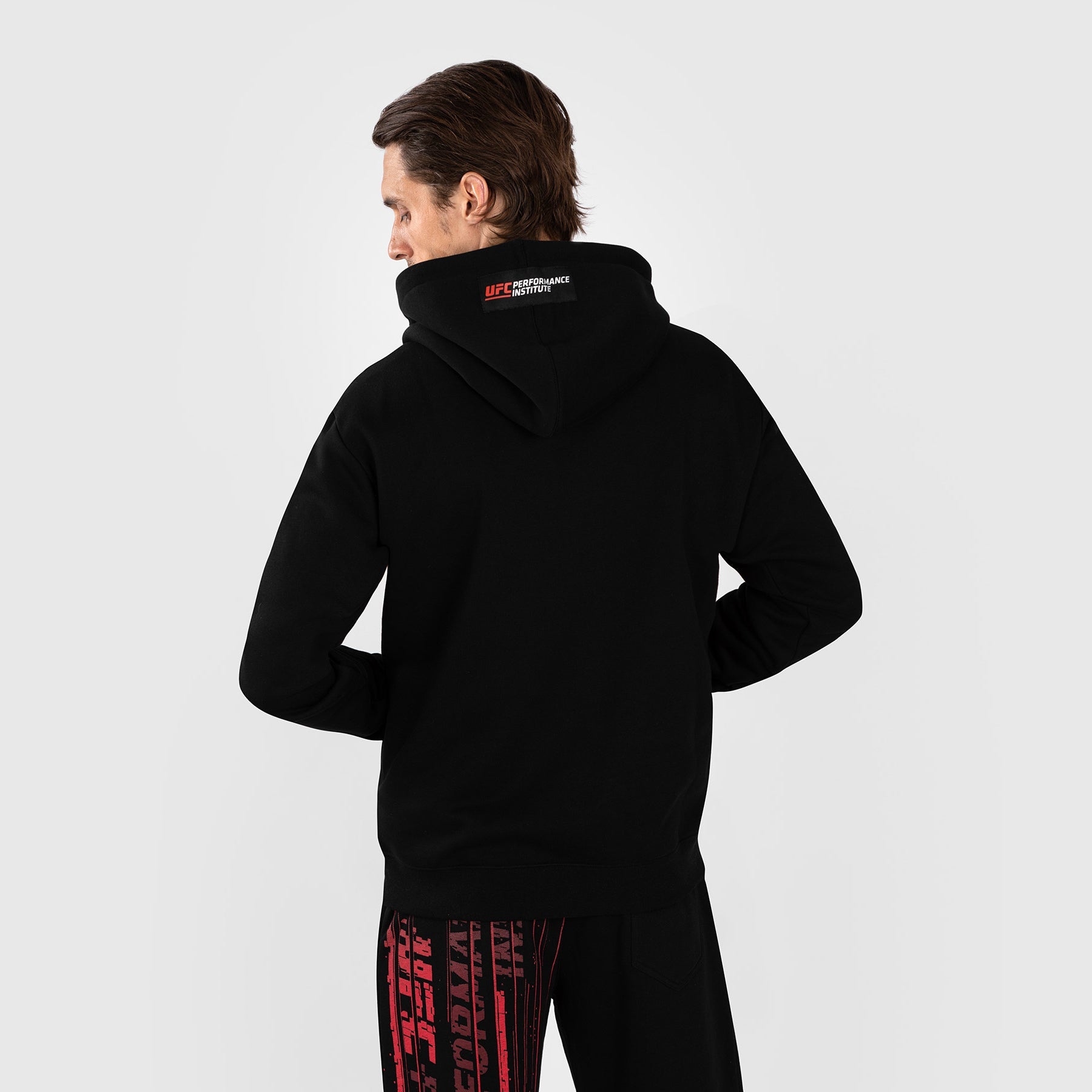 Sweatshirt à Capuche pour Hommes UFC Venum Performance Institute 2.0 - Noir/Rouge