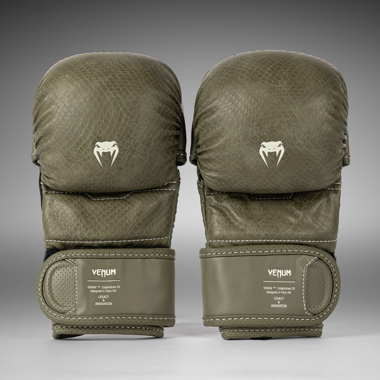 Gants de Sparring MMA Venum Impact Evo Scales – Vert Armée