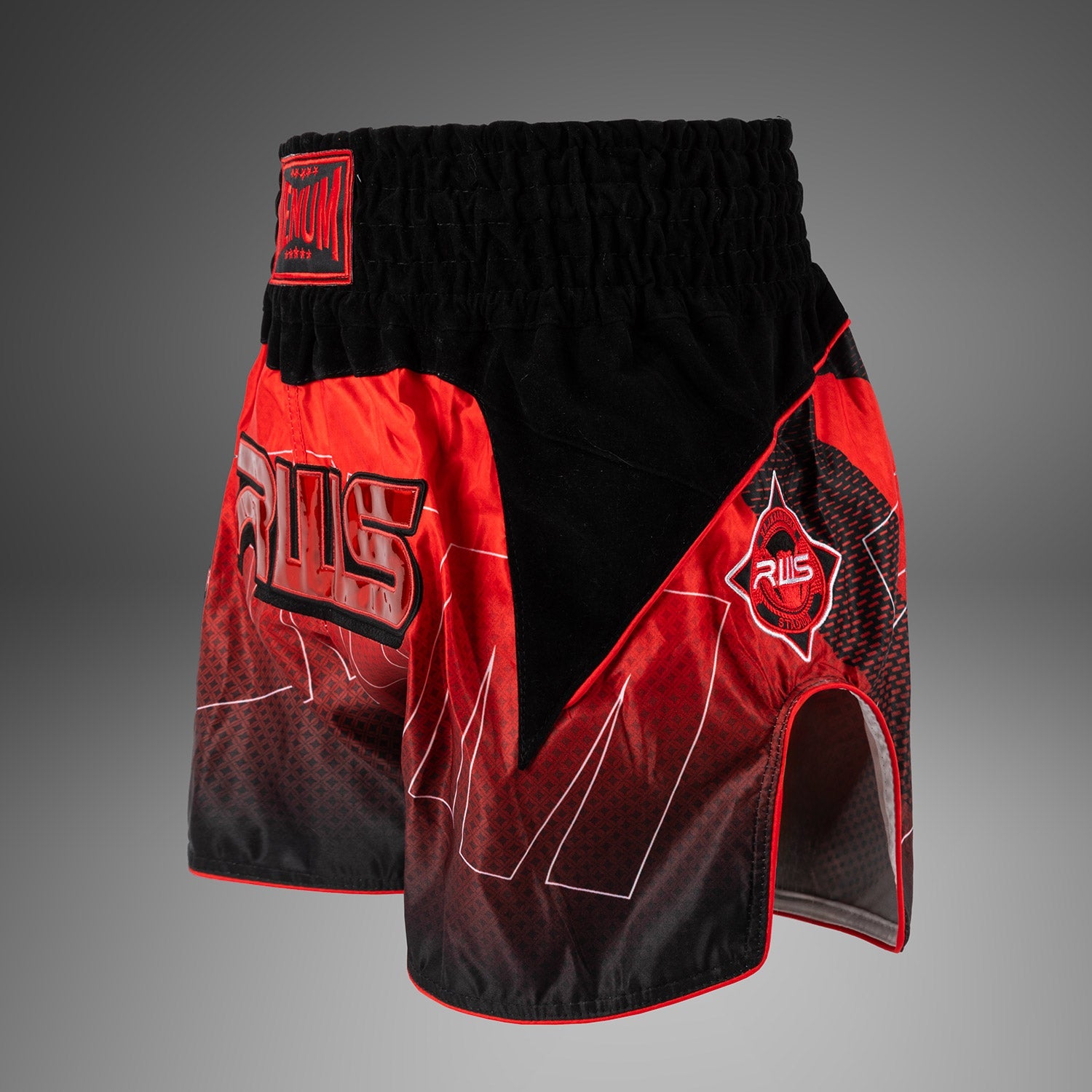 Short de Muay Thai Venum x RWS 2.0 – Noir/Rouge
