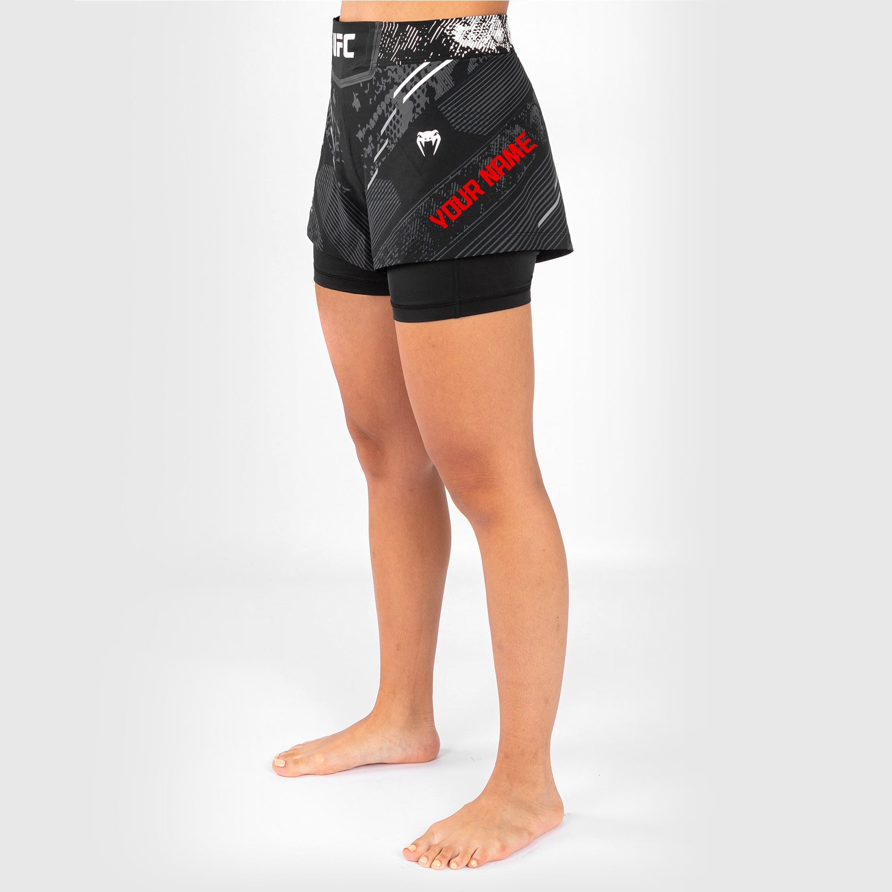Short de Combat pour Femmes UFC Adrenaline by Venum Authentic Fight Night - Blanc