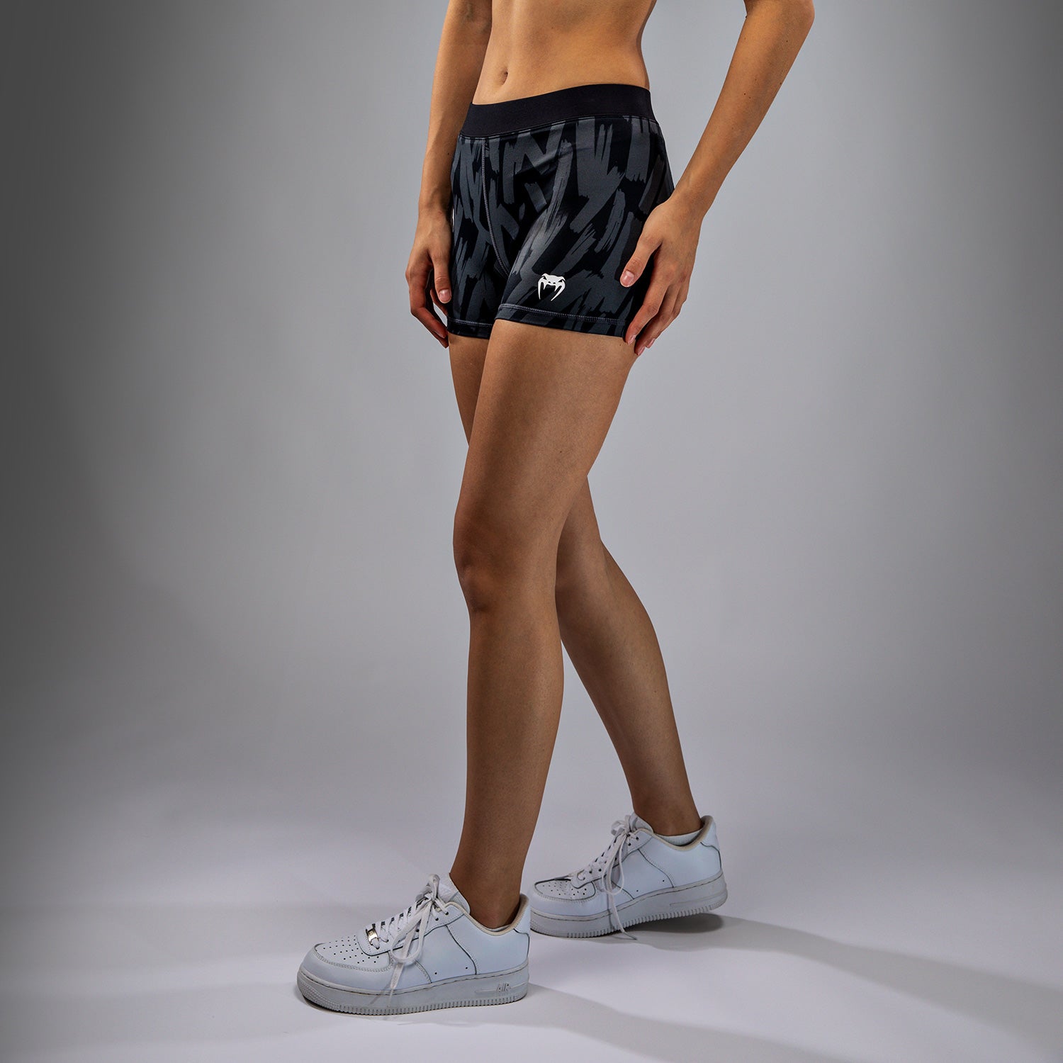 Shorts de Compression pour Femmes Venum Graffiti - Urban Charcoal