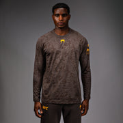 T-shirt à Manches Longues pour Hommes UFC Fusion by Venum Fight Week - Marron Terrestre