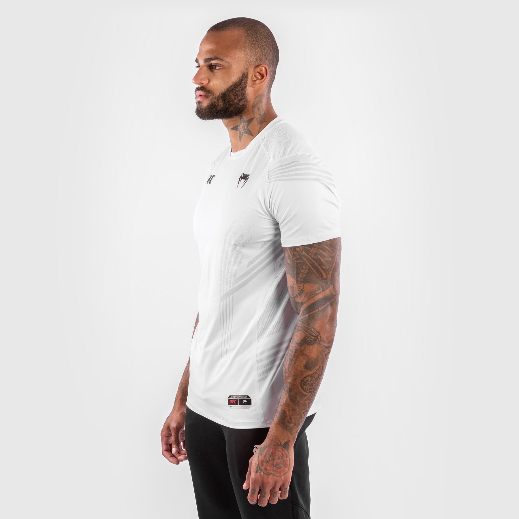 T-shirt Technique Homme Personnalisé UFC Venum Authentic Fight Night - Blanc