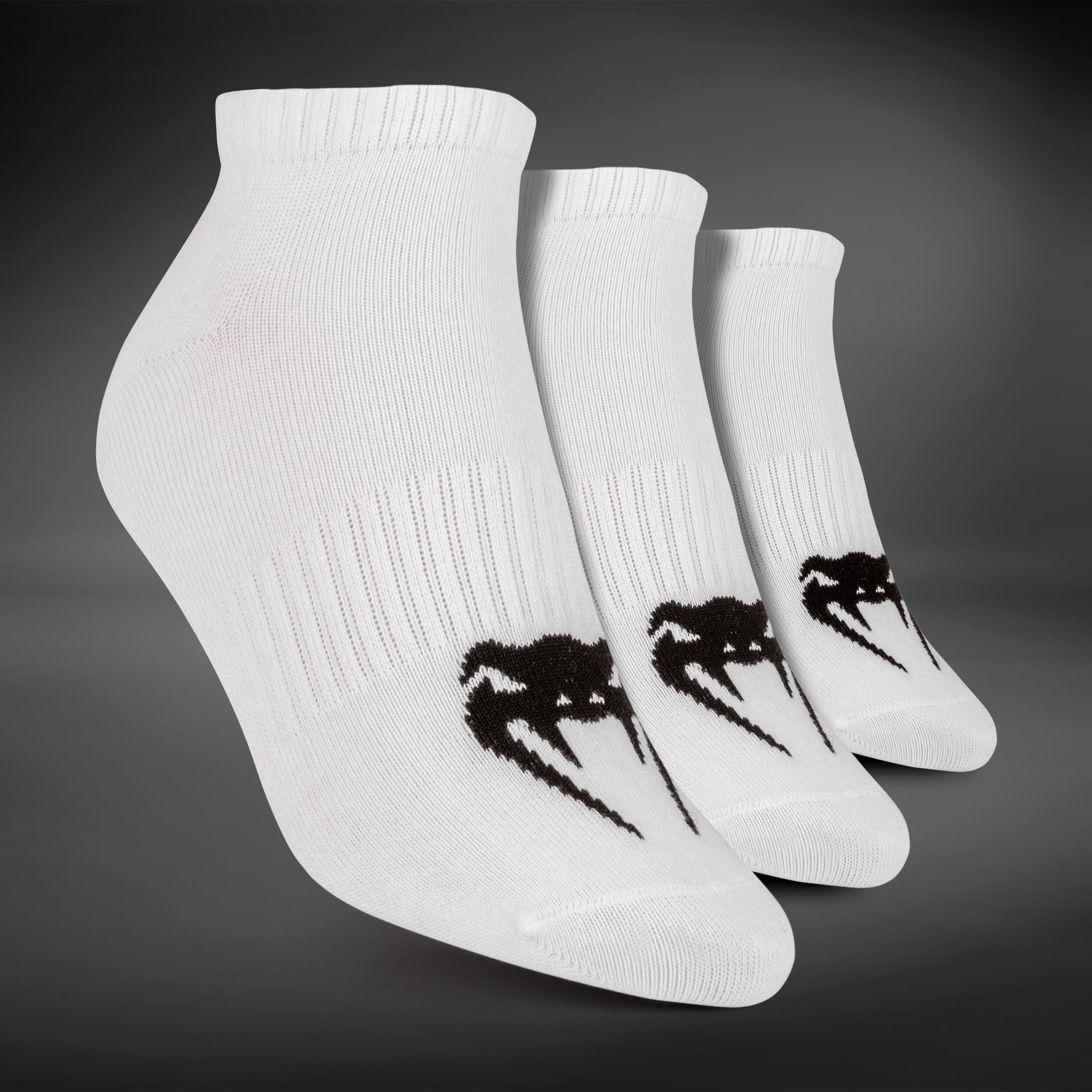 Socquettes Venum Classic - Lot de 3 Paires - Blanc/Noir