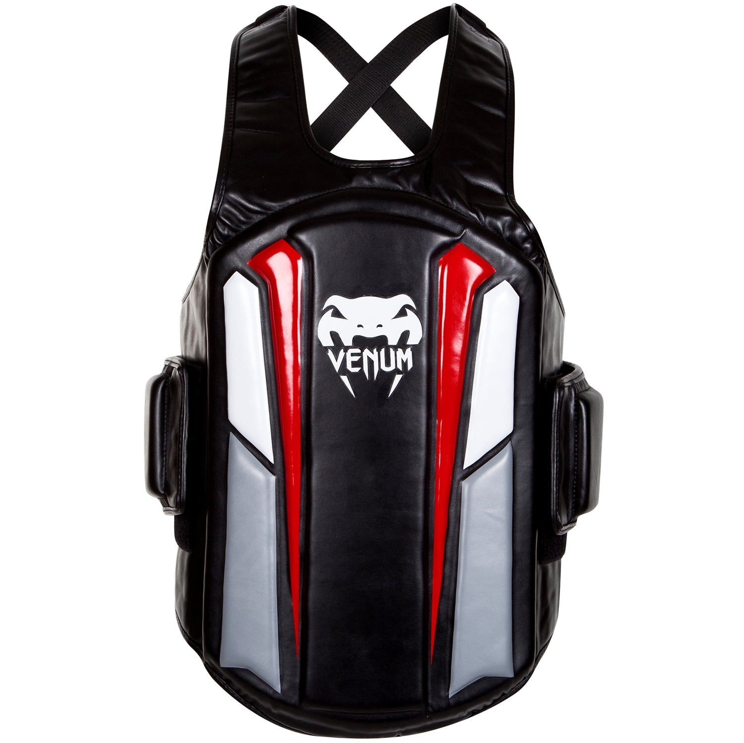 Plastron de protection Venum "Elite" - Noir/Blanc/Rouge