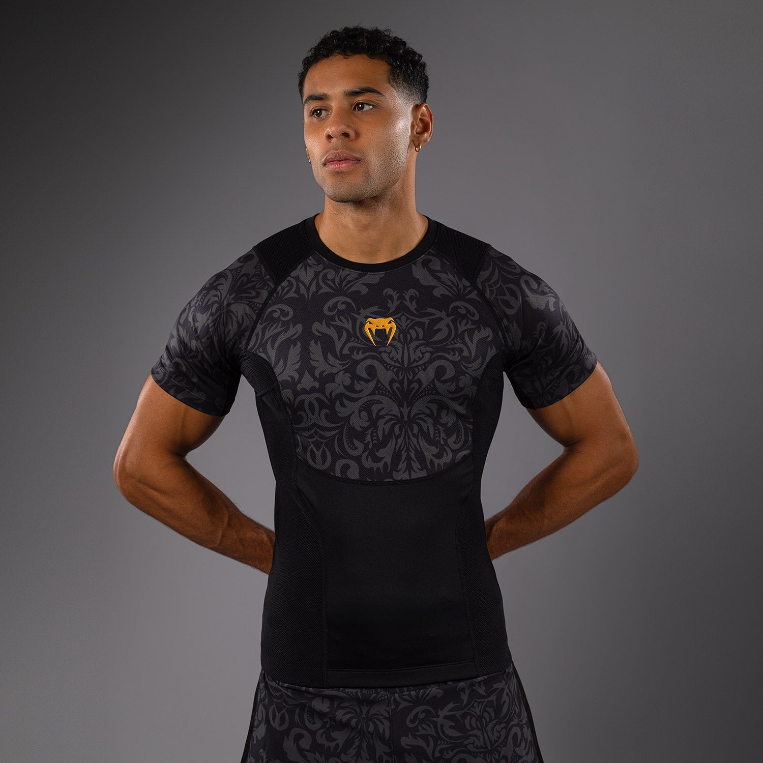 Rashguard Venum x Topuria Unmatched Edition - Noir/Doré