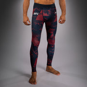 Legging Performance Homme UFC Zenith by Venum Authentic Fight Week - Bleu marine/Bordeaux/Argent