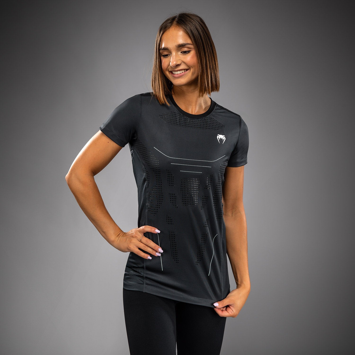 T-shirt Dry-Tech pour Femmes Venum Technical 3.0 - Gris Tempête