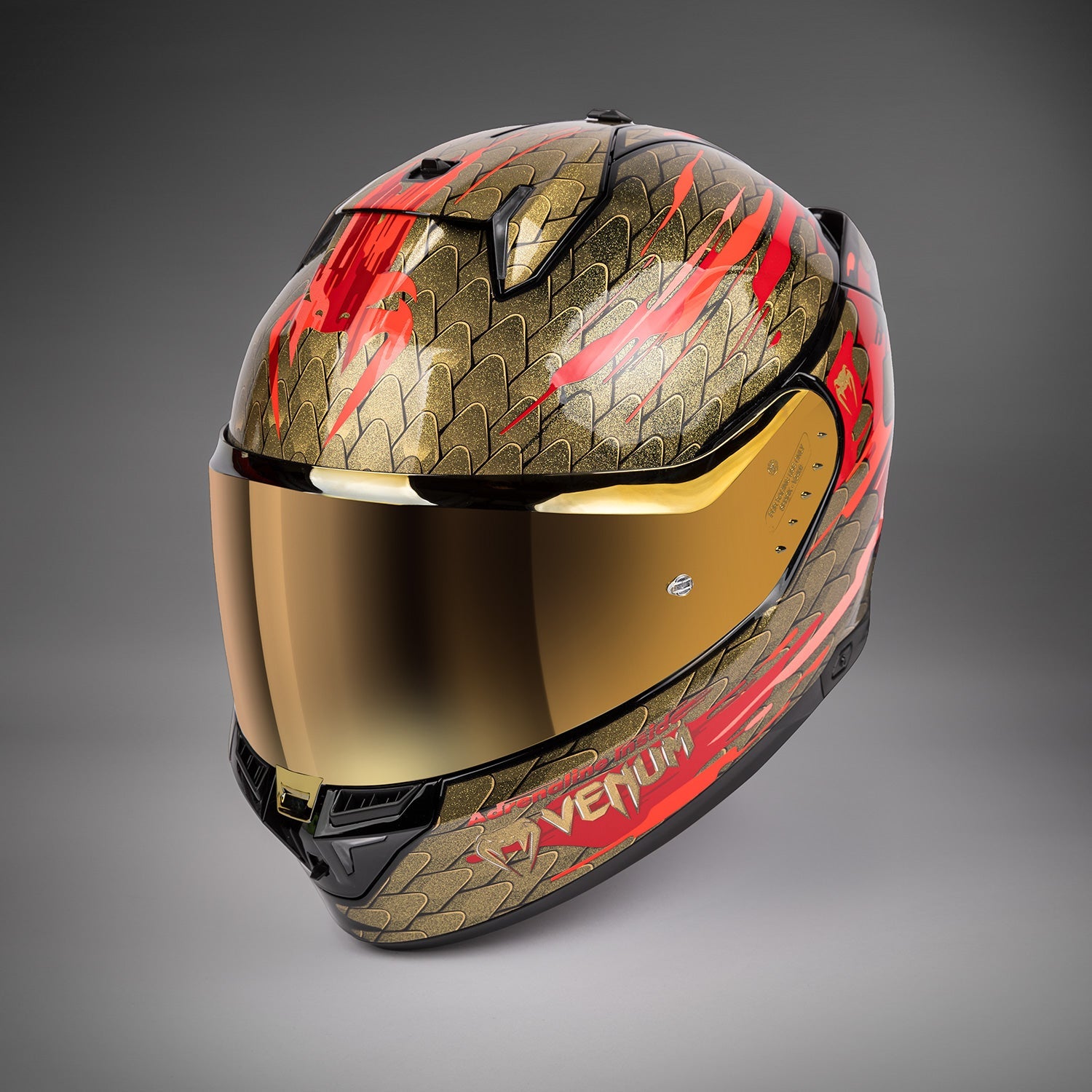 Casque de moto Venum x Shark SKWAL i3 - Rouge/Or