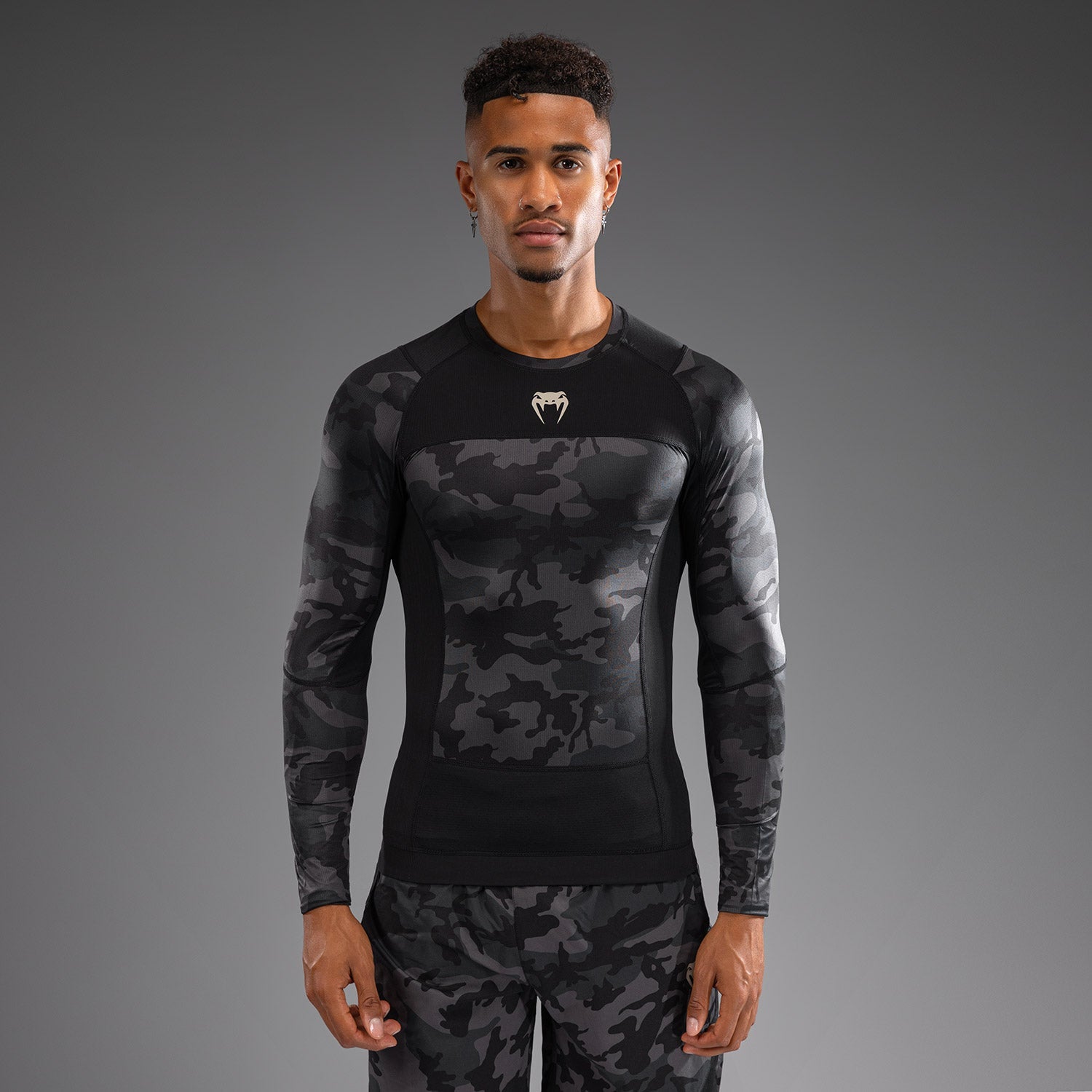Rashguard à Manches Longues Venum G-Fit Air pour Hommes - Camo Urban