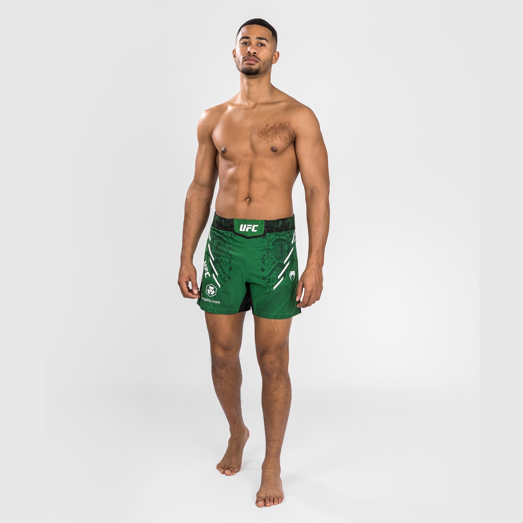 Short de combat personnalisé Coupe courte pour Hommes UFC Adrenaline by Venum Authentic Fight Night – Vert