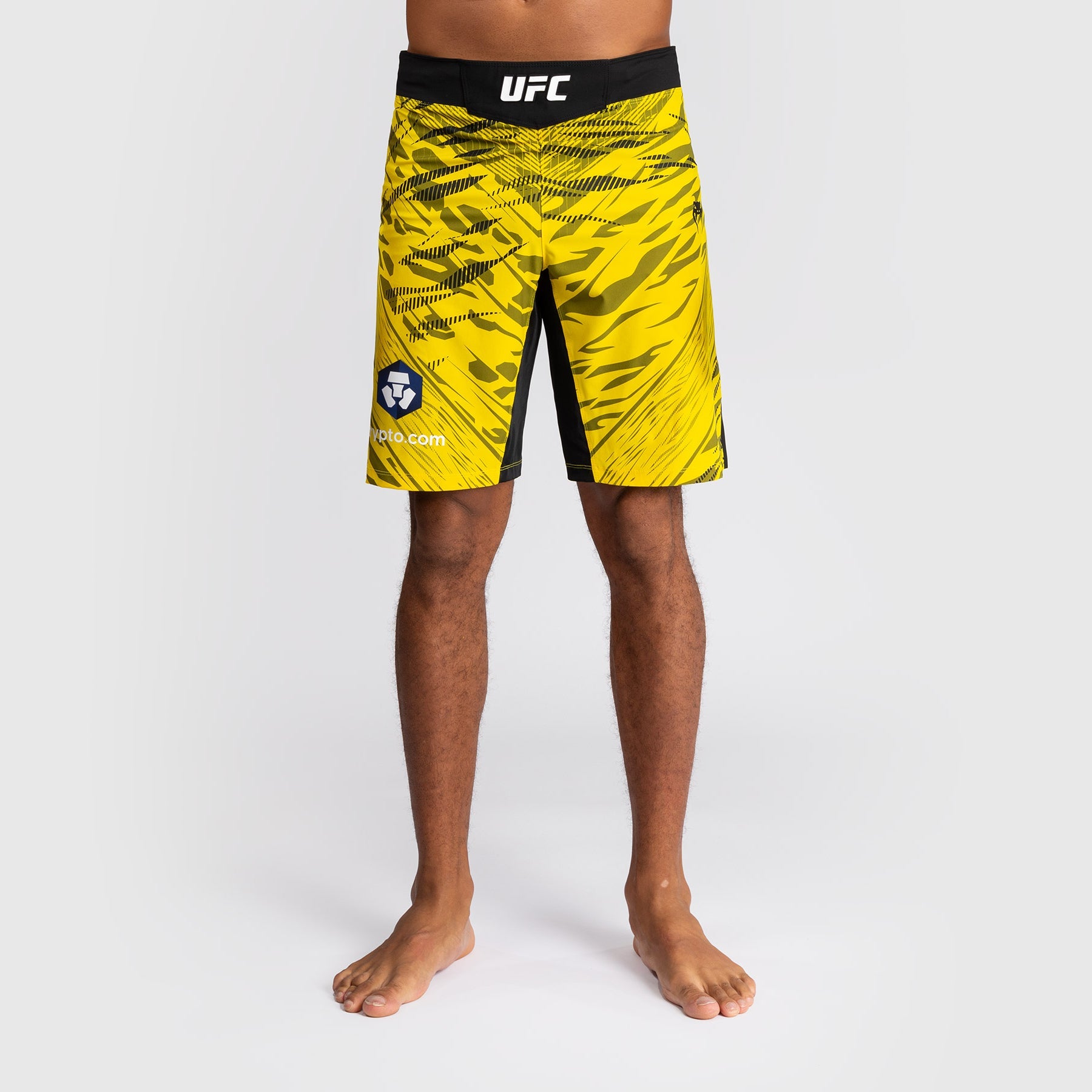 Shorts de Combat pour Hommes UFC Fusion by Venum Authentic Fight Night - Coupe Longue - Jaune