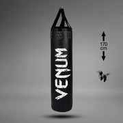 Sac de Frappe Venum Challenger + Crochet de Fixation - Plein - 170cm - Noir/Blanc