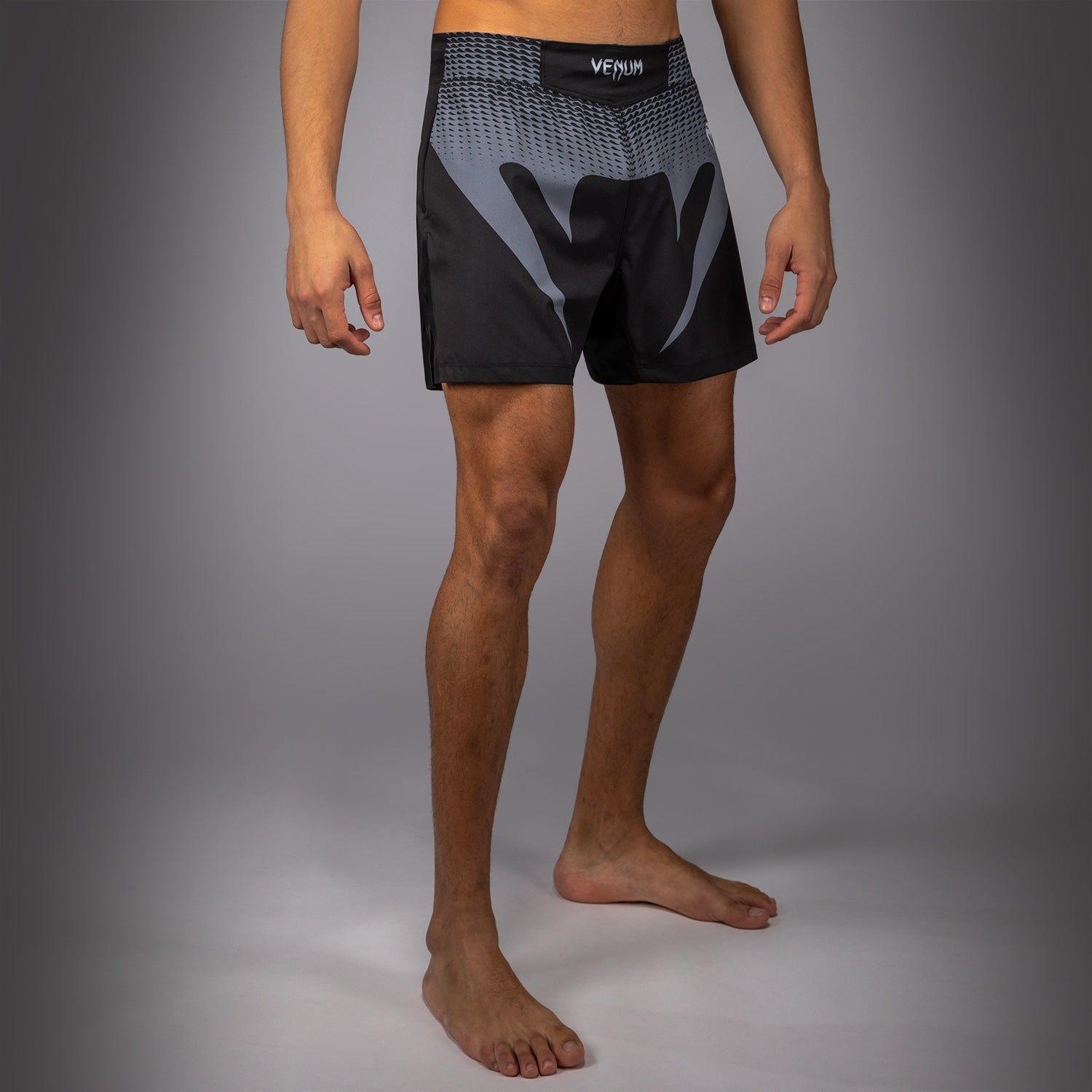 Short de Combat Venum No Gi - Noir/Gris Argenté