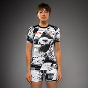 Rashguard manches courtes Performance Femme UFC Zenith by Venum Authentic Fight Week - Blanc