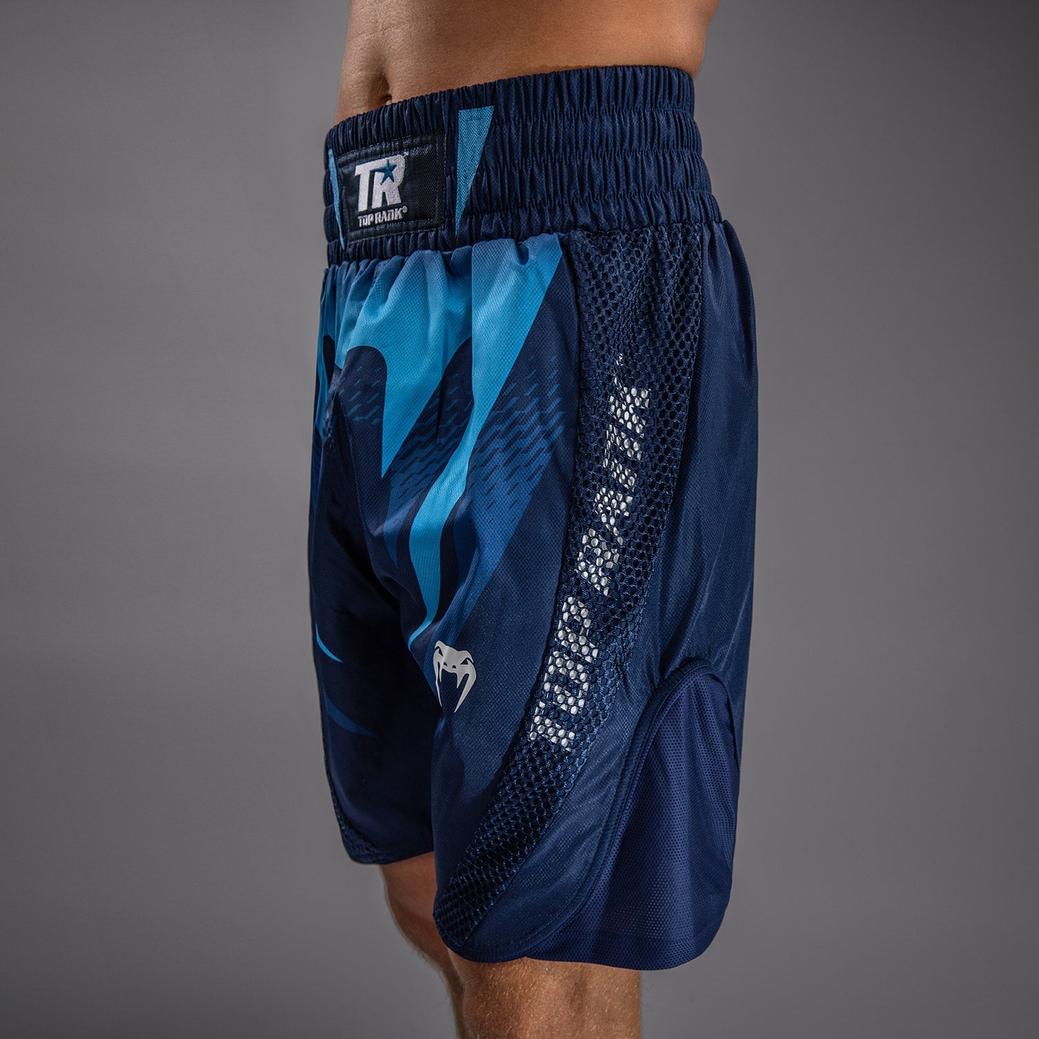 Short de Boxe Venum x Top Rank Original pour Hommes - Bleu Marine