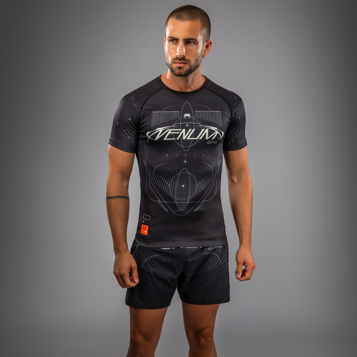 Rashguard Manches Courtes Venum Eclipse – Noir/Ivoire