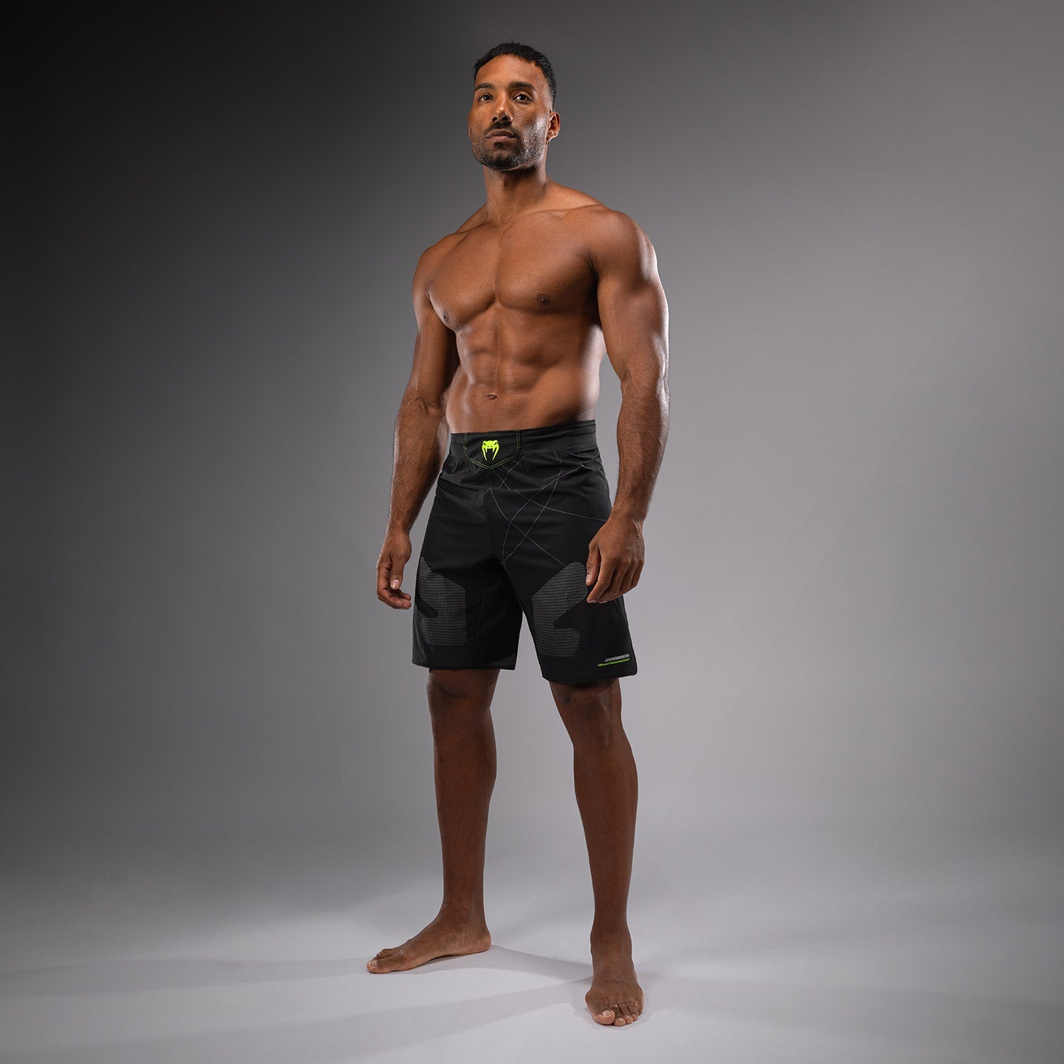 Short de combat Venum Training Camp 4.0 - Noir/Vert Fluo