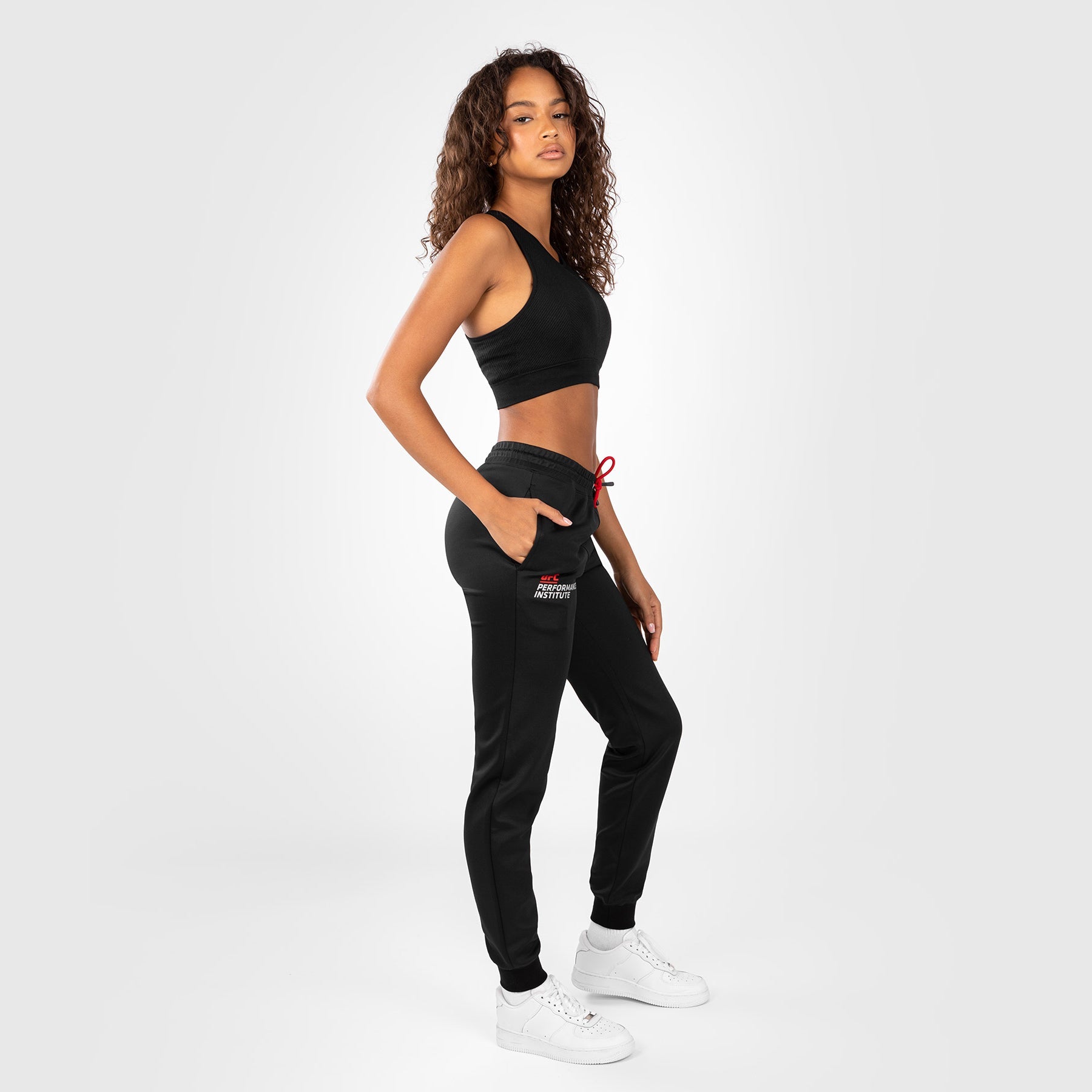 Pantalon de Jogging pour Femmes UFC Venum Performance Institute 2.0 - Noir/Rouge