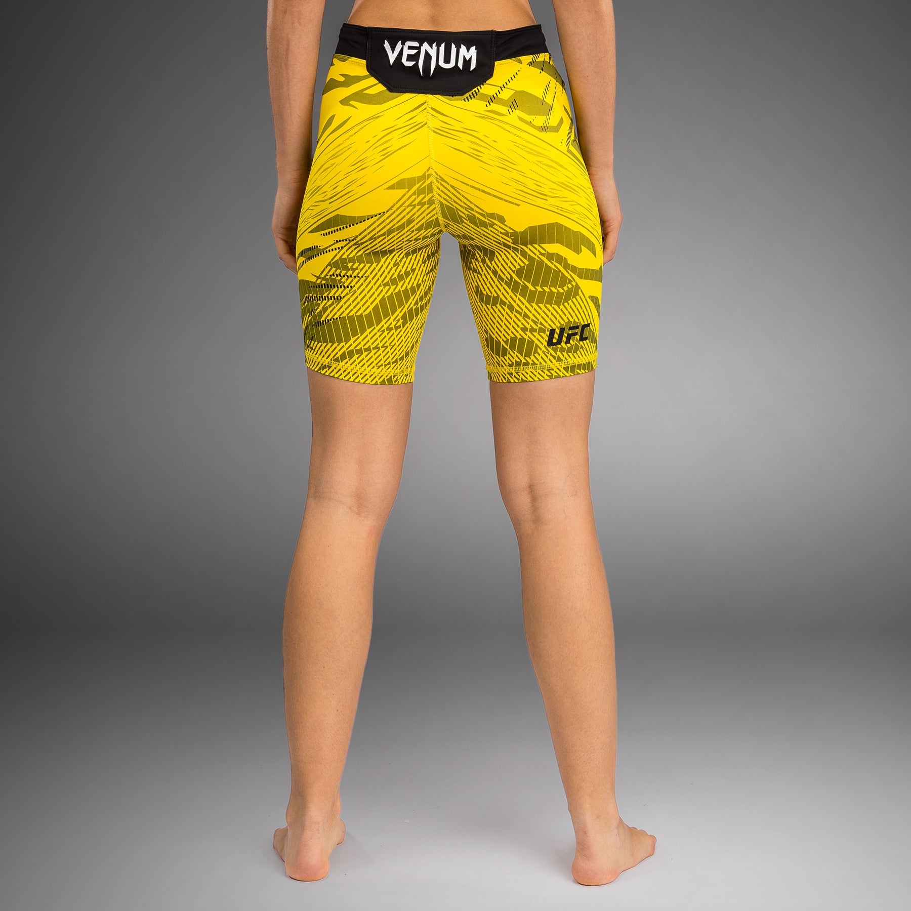 Short de compression pour Femmes UFC Fusion by Venum Authentic Fight Night - Coupe Longue - Jaune