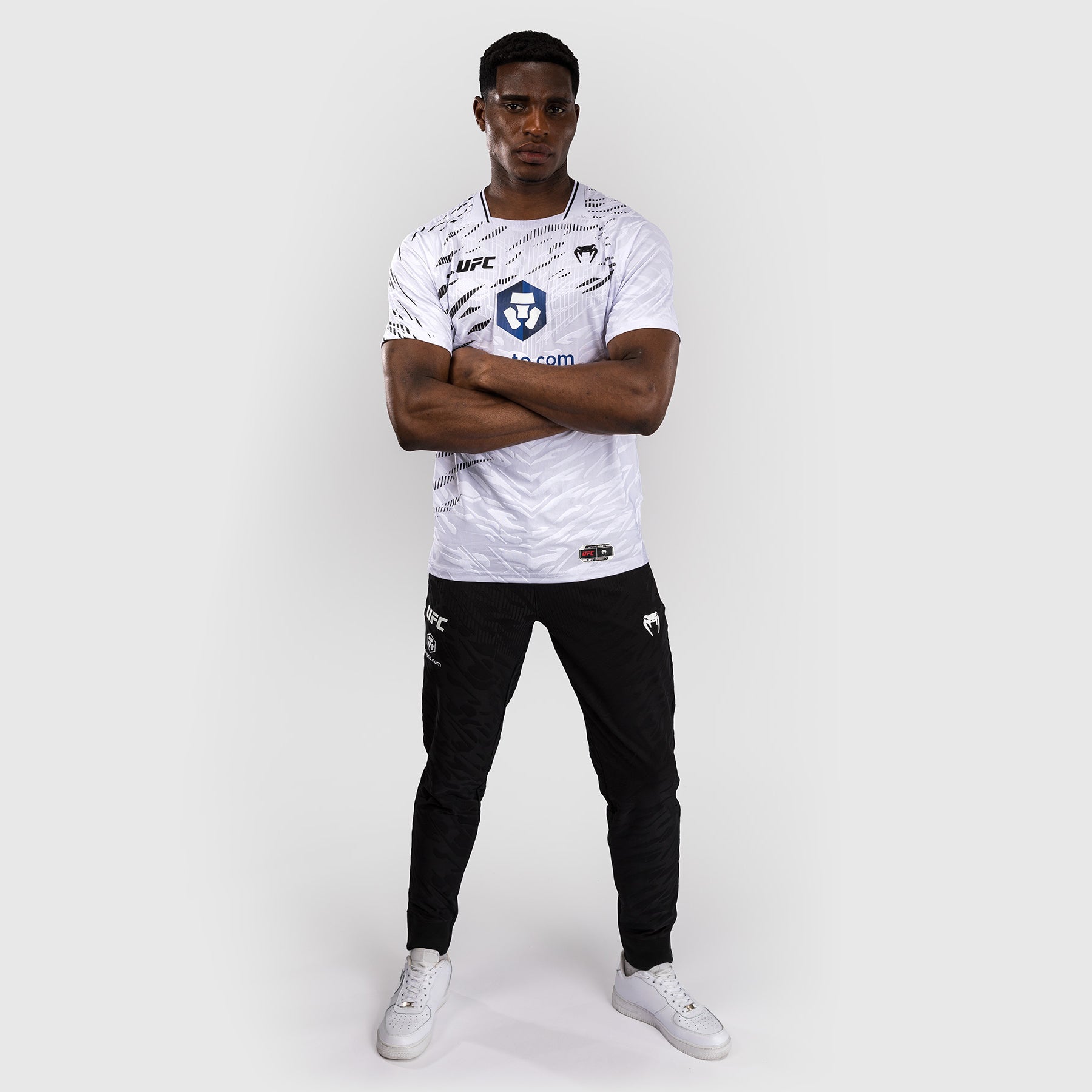 T-shirt Dry-Tech UFC Fusion by Venum Personnalisé Authentic Fight Night - Blanc