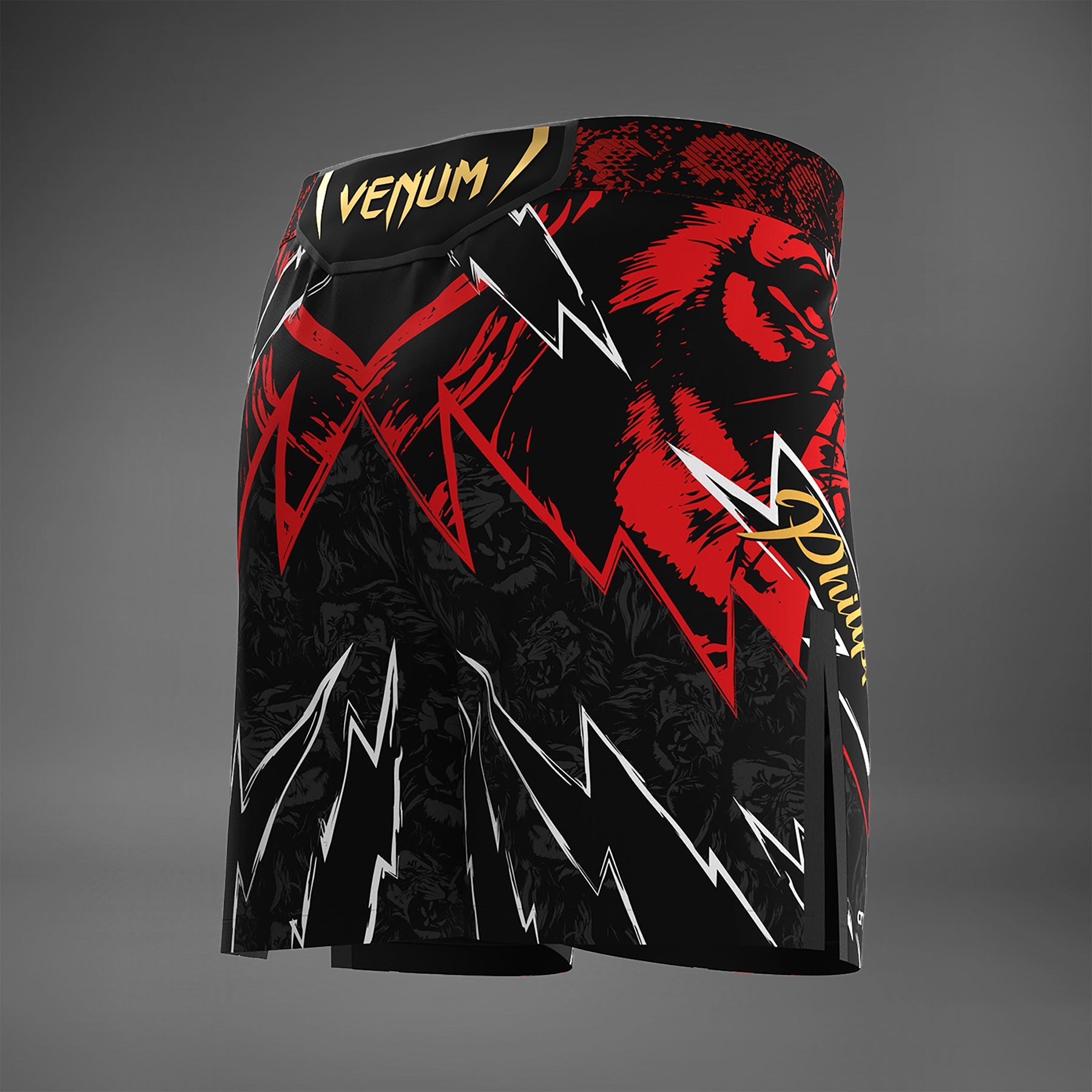 Short de combat pour Hommes UFC Unrivaled by Venum Jon Jones - Rouge
