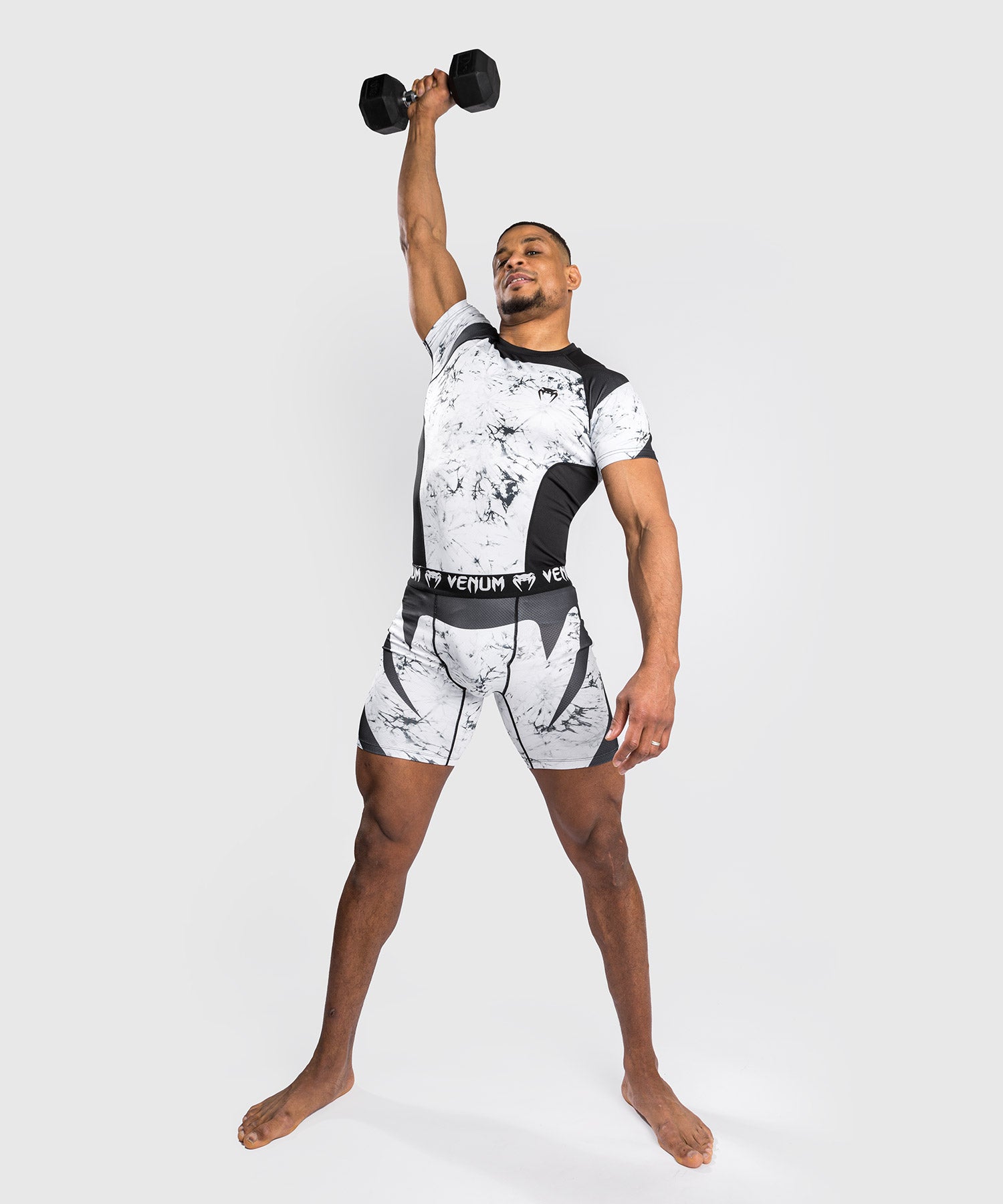 T-Shirt de Compression Venum G-Fit Marble - Manches Courtes - Marbre