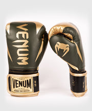 Gants de boxe pro Venum Hammer - Velcro - Kaki/Or