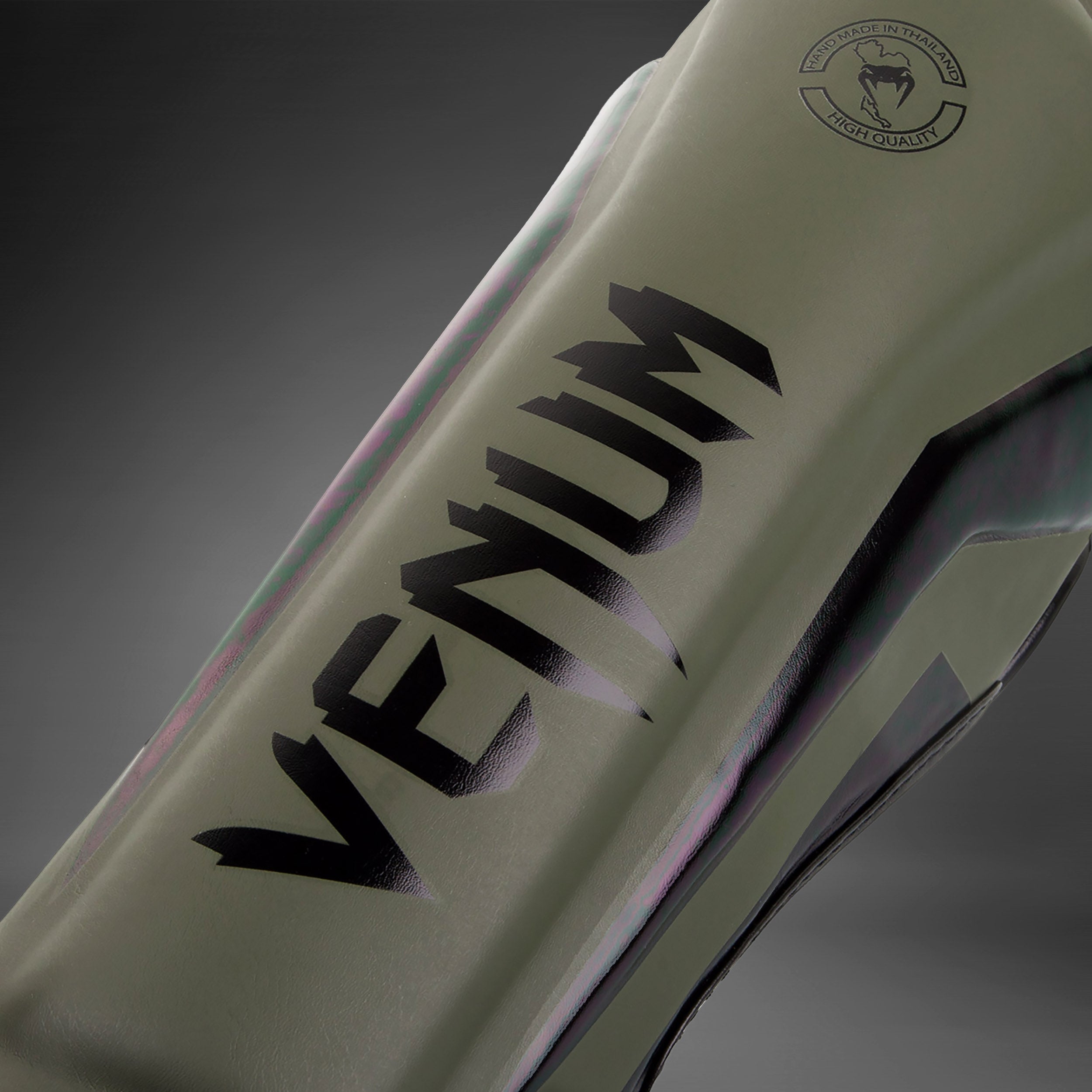 Protège-tibias Venum Elite - Kaki/Noir