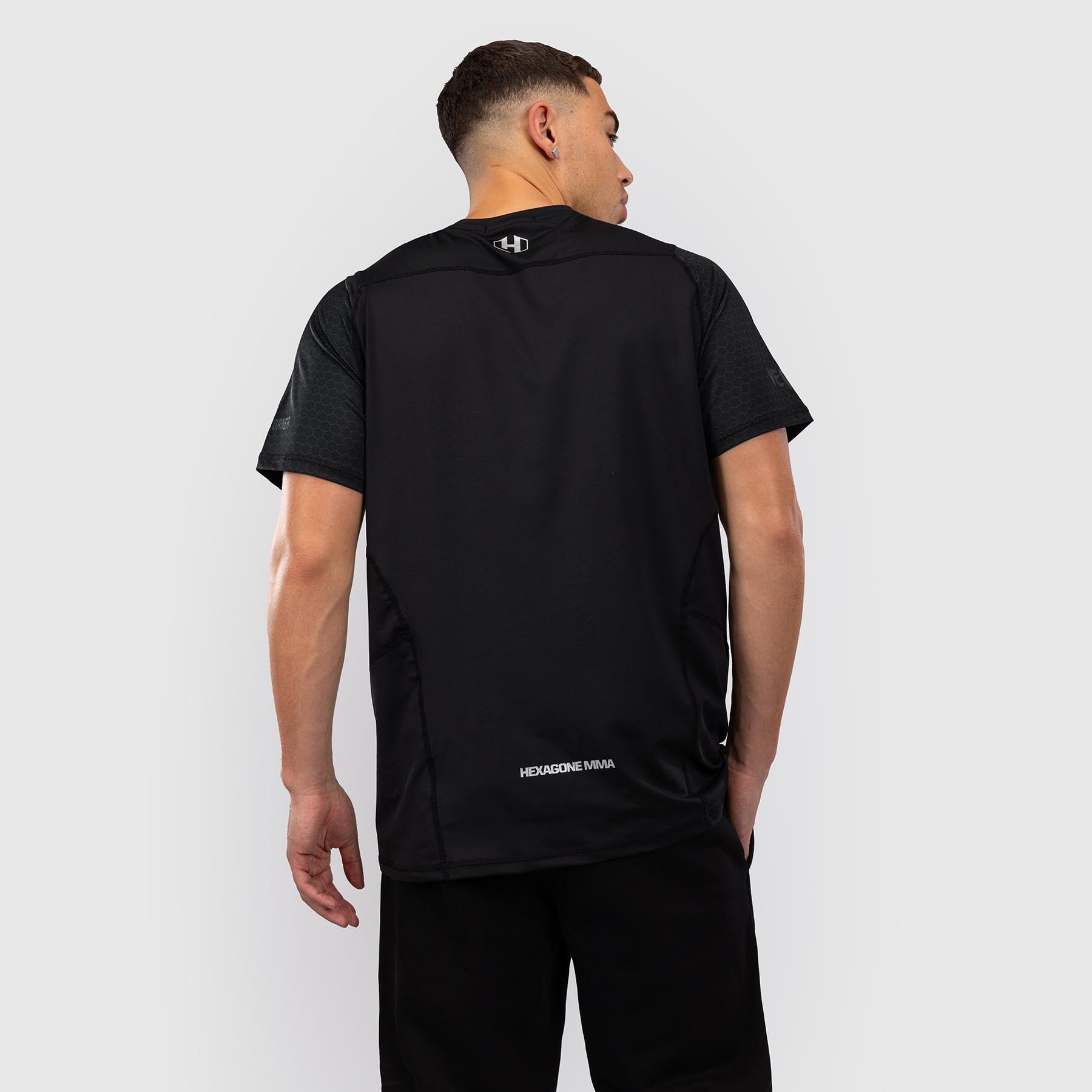 T-shirt Dry Tech Foot Korner x Venum Hexagon MMA Noir/Argent