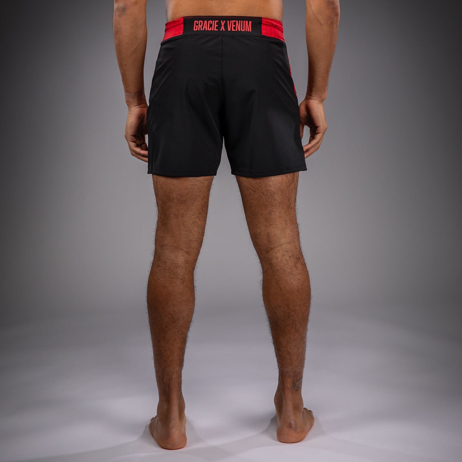 Short de Combat Venum x Roger Gracie Signature - Noir/Rouge