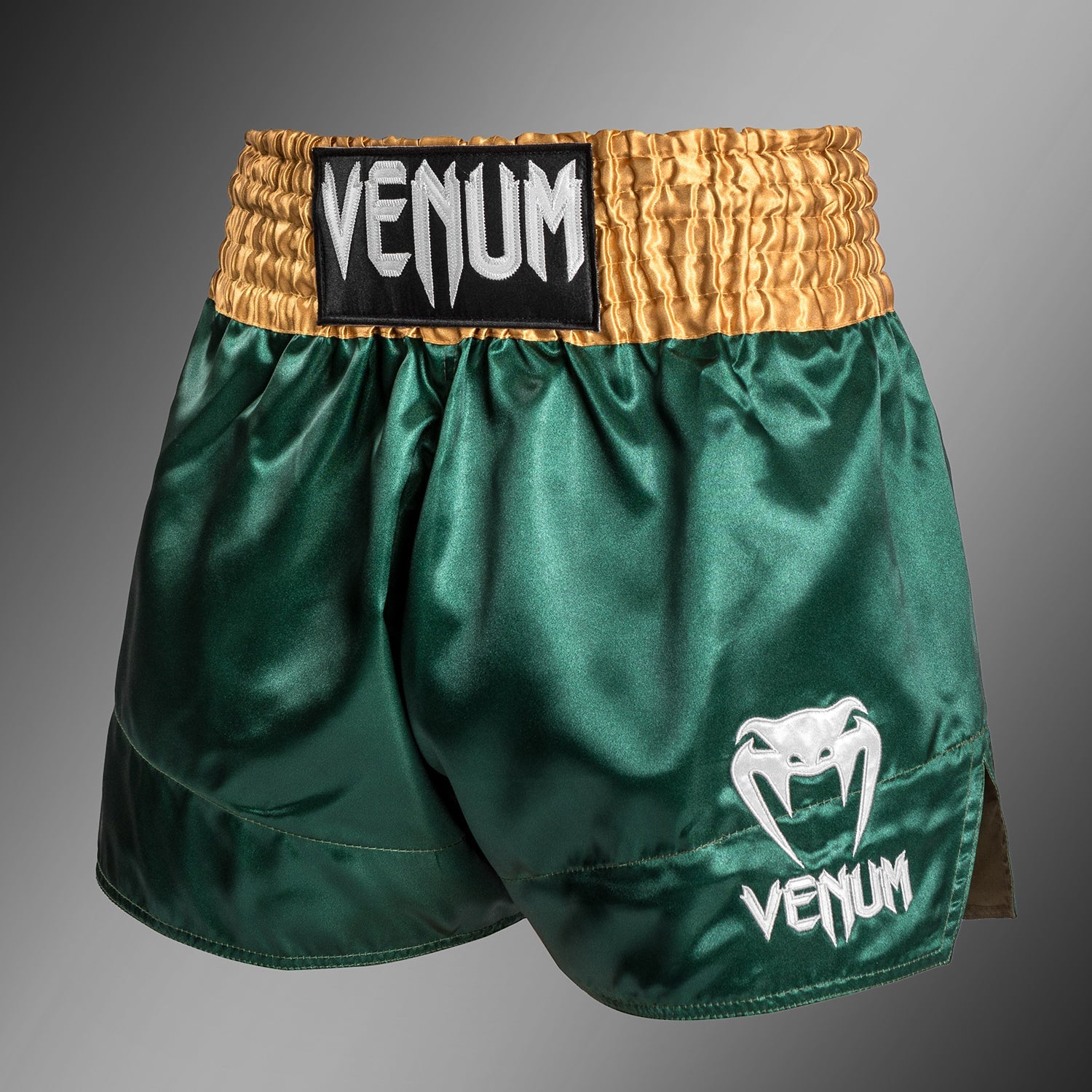 Venum Classic - Short Muay Thaï - Vert/Or/Blanc