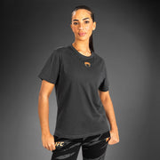 T-Shirt en Coton À Manches Courtes pour Femmes UFC Adrenaline by Venum Fight Week - Gris Anthracite