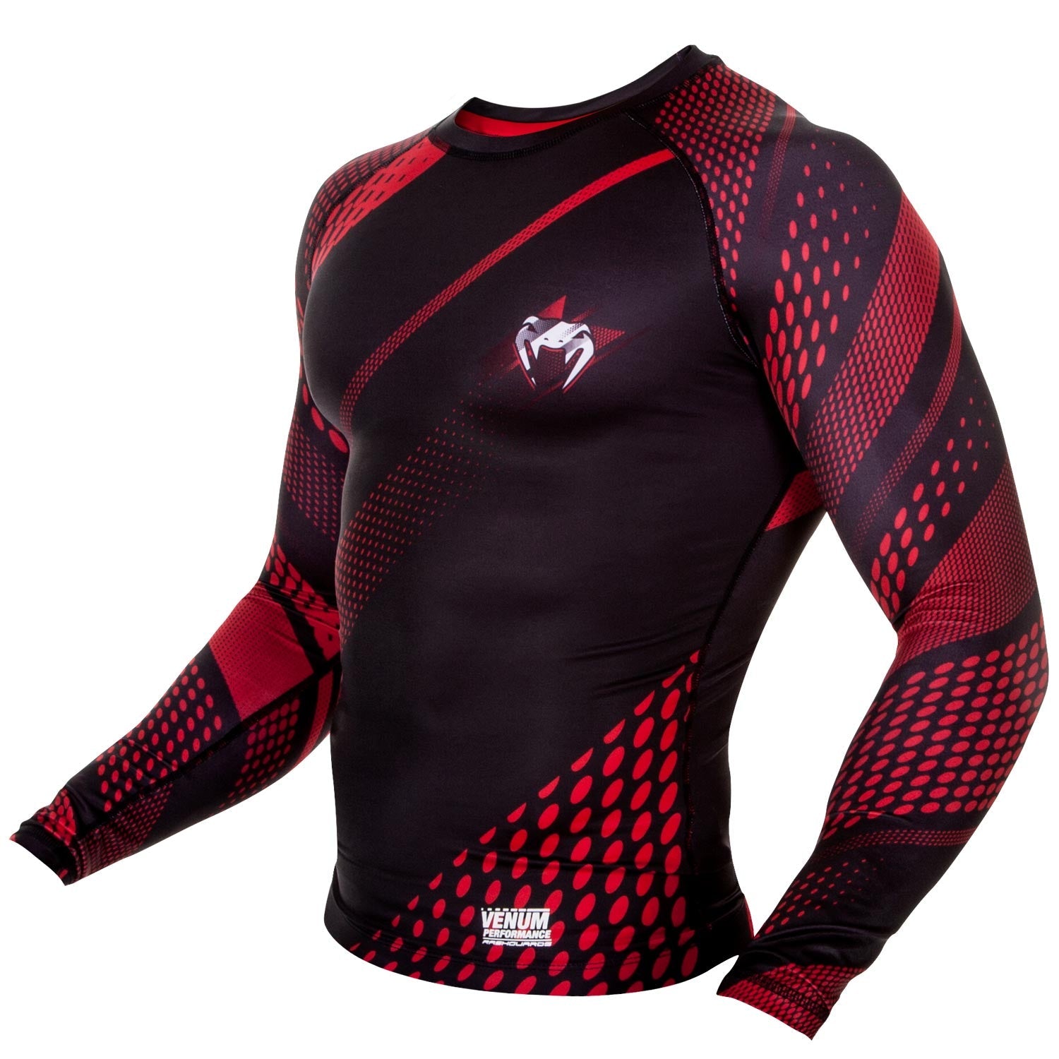 Rashguard Venum Rapid Manches Longues - Noir/Rouge