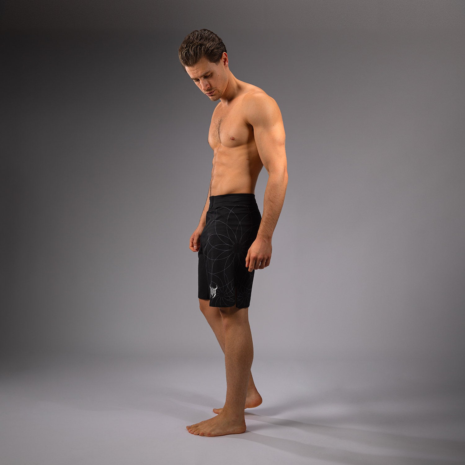 Short de combat Venum Gladiator 5.0 - Noir/Argent