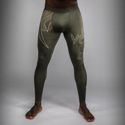 Pantalon de Compression Venum Serpenti – Kaki/Bronze/Ivoire