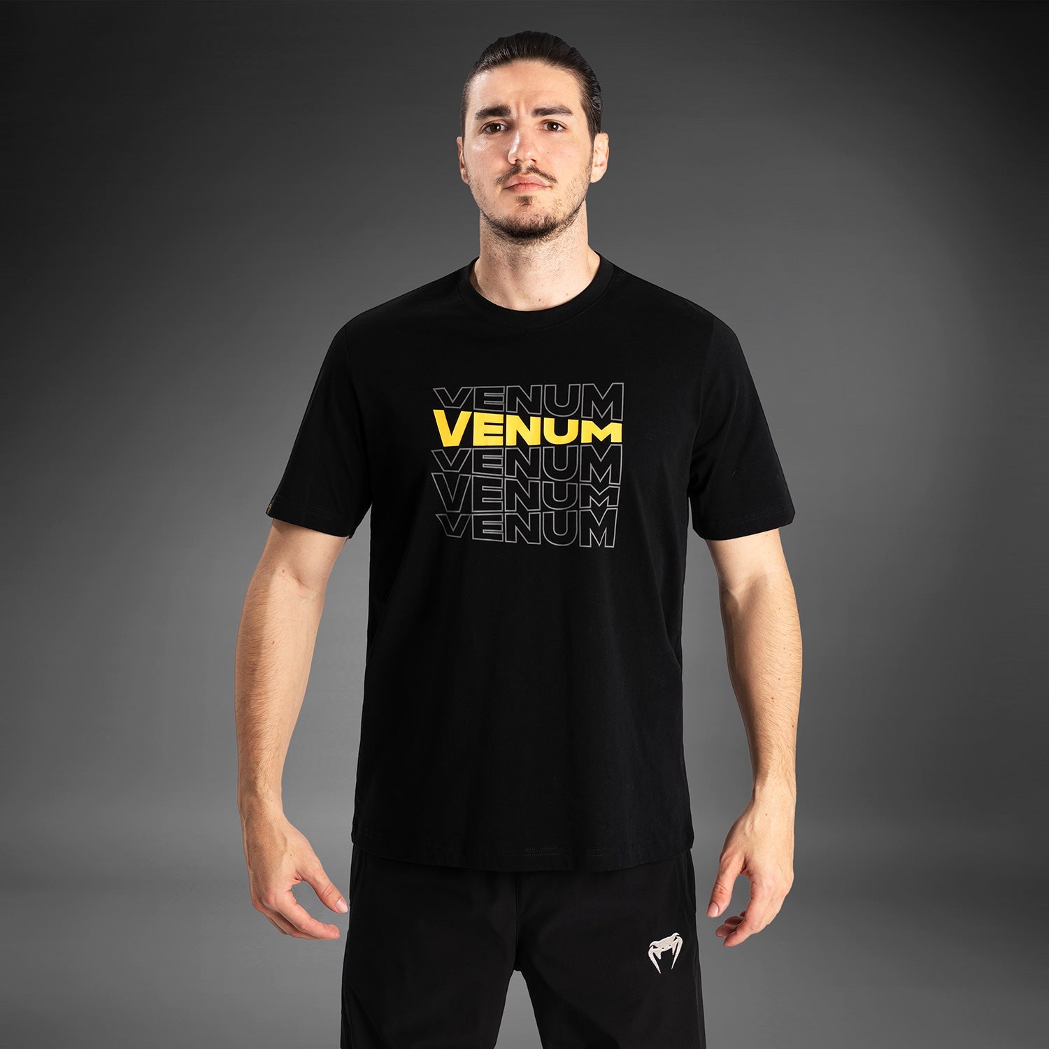 T-shirt à manches courtes pour Hommes Venum Vertigo - Noir/Jaune