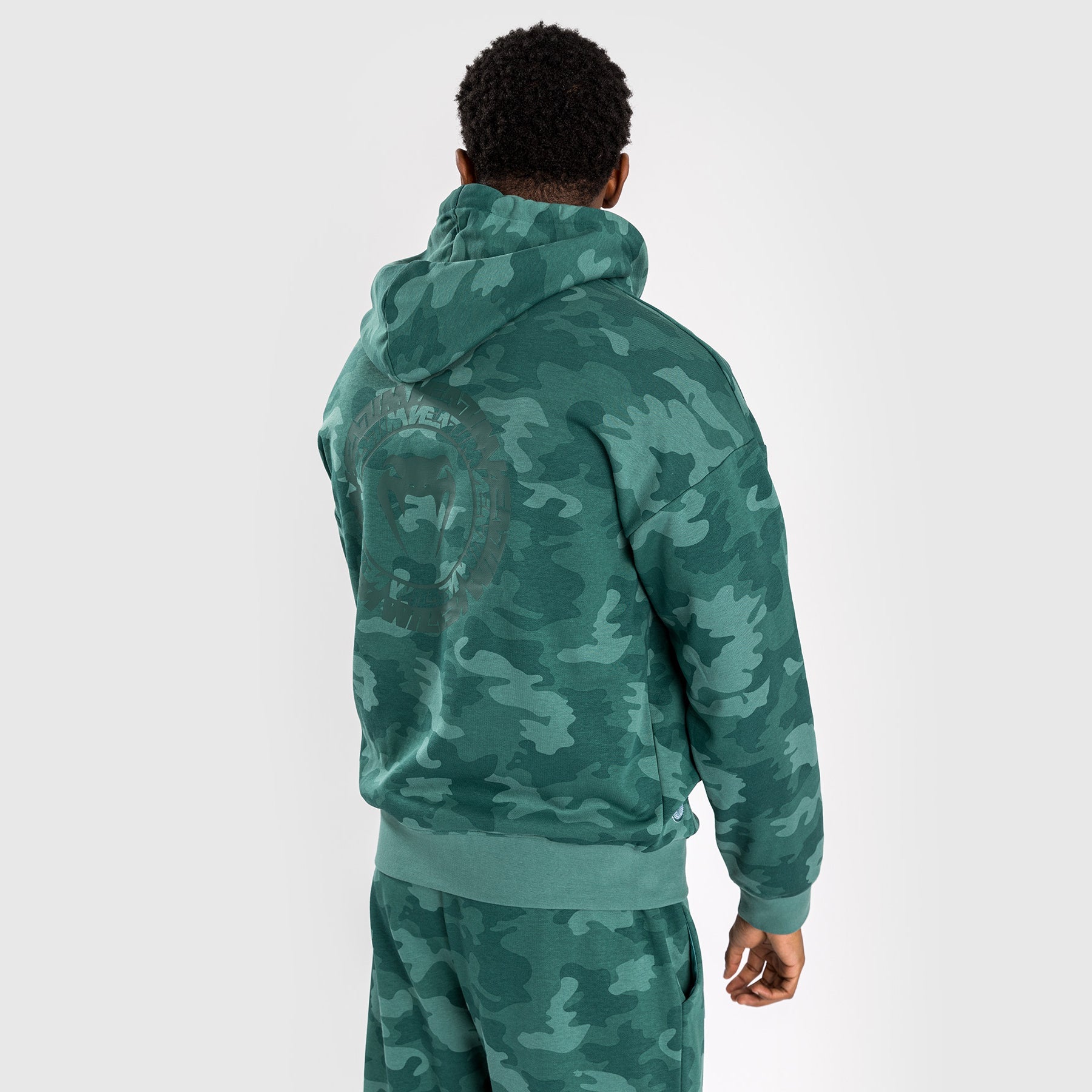 Sweat À Capuche pour Hommes Venum Vortex XL - Camouflage Turquoise