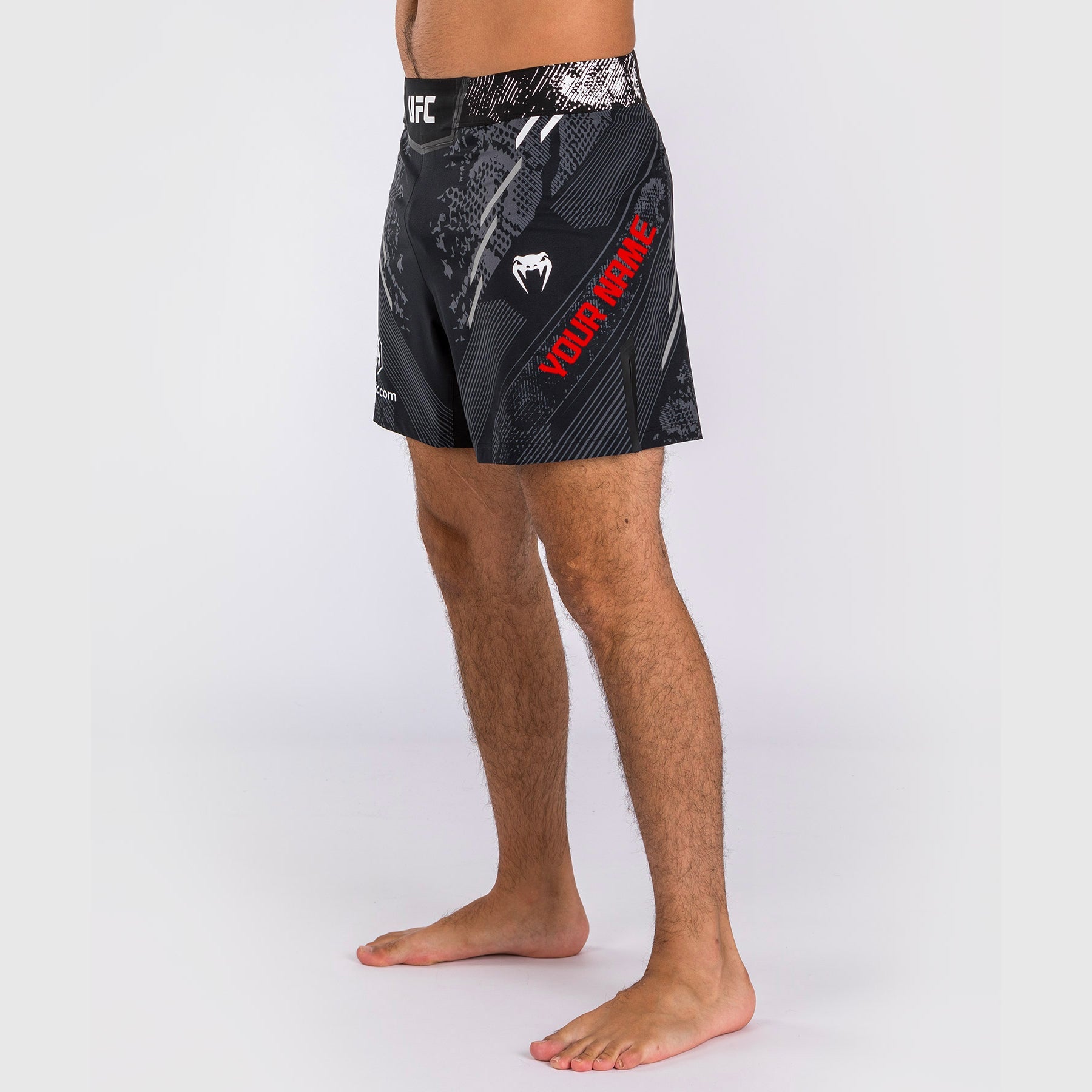 Short de combat personnalisé Coupe courte pour Hommes UFC Adrenaline by Venum Authentic Fight Night – Noir