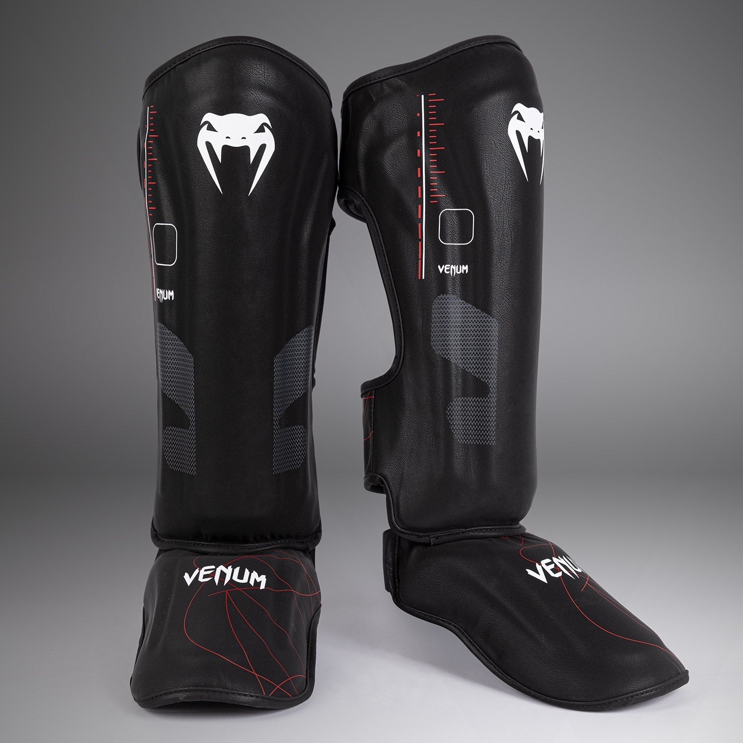 Protège-Tibias Venum Tactical XT- Noir/Rouge Feu