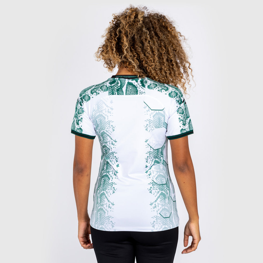 T-shirt Technique pour Femme UFC Adrenaline by Venum Authentic Fight Night - Emerald Edition - Vert/Blanc