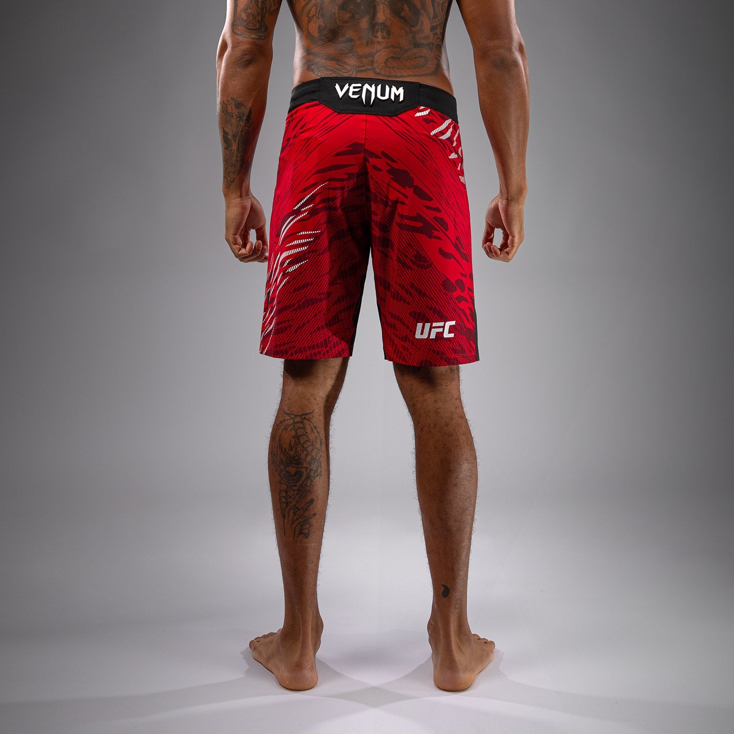 Shorts de Combat pour Hommes UFC Fusion by Venum Authentic Fight Night - Coupe Longue - Rouge